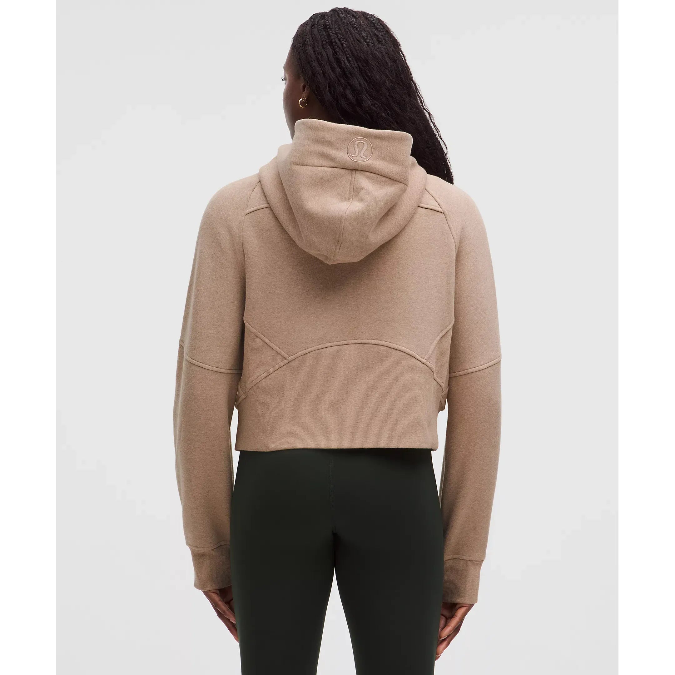 Lululemon Women's Scuba Oversized Half-Zip Hoodie in Heathered Nutmeg