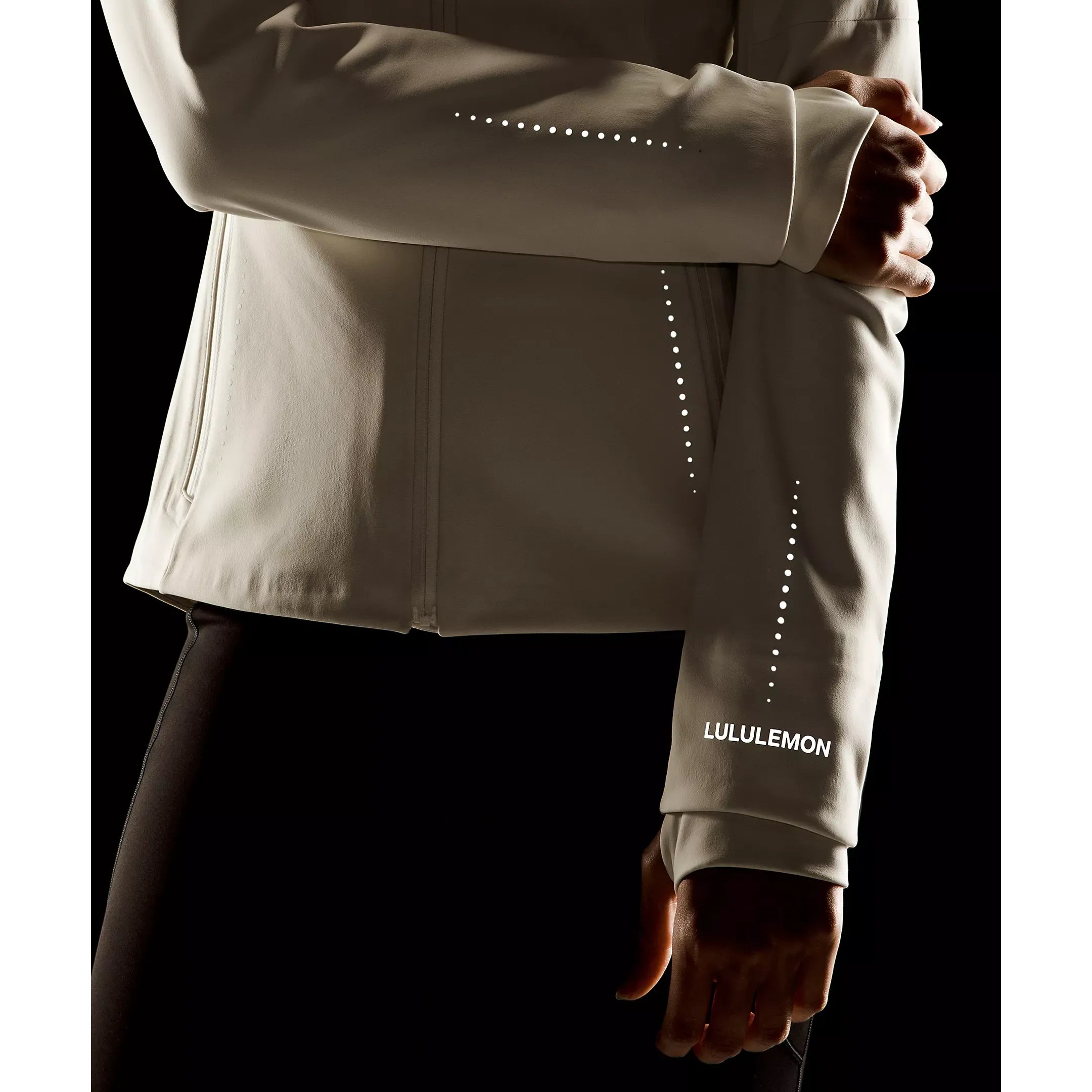 Lululemon Women's Cross Chill Performance Jacket in Light Ivory
