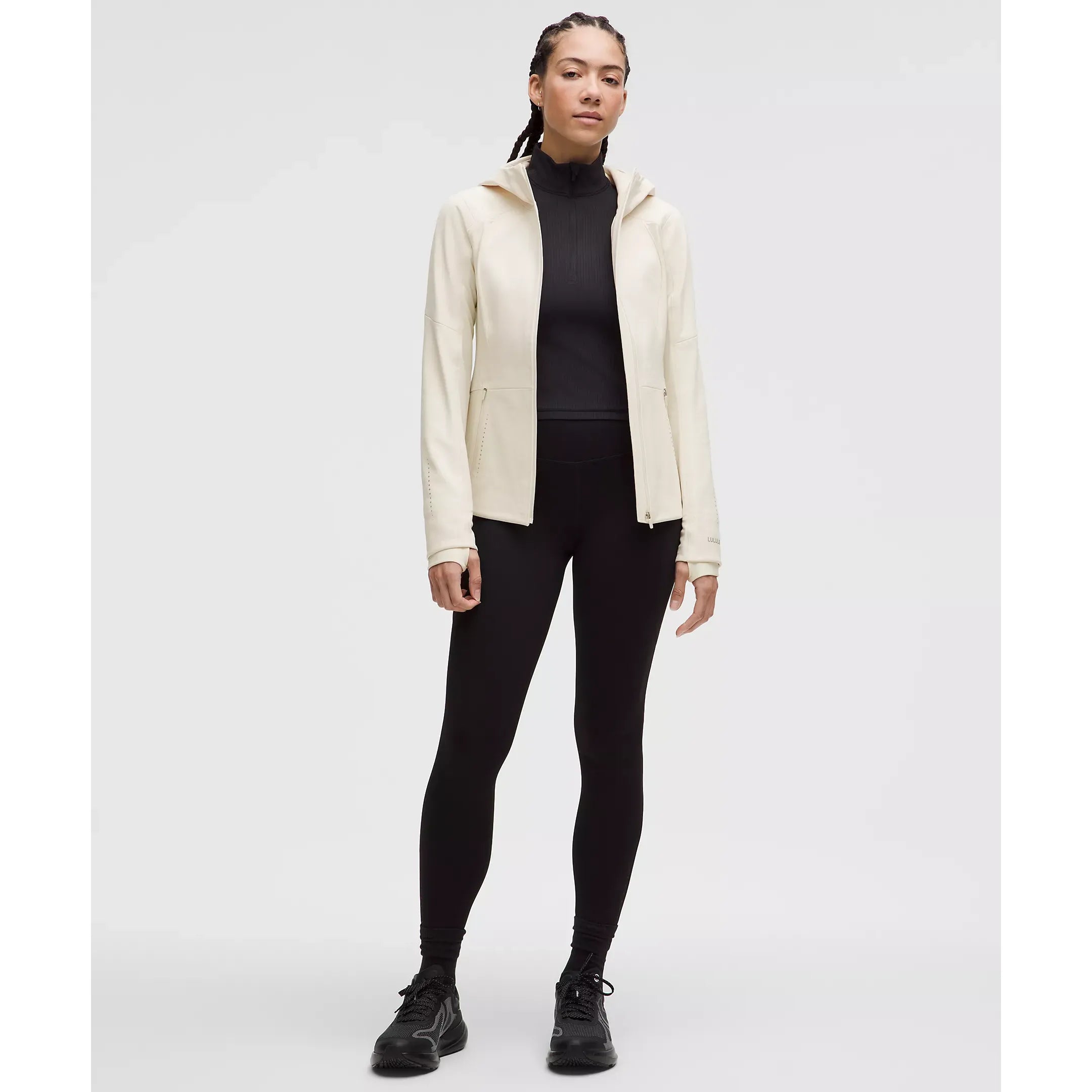 Lululemon Women's Cross Chill Performance Jacket in Light Ivory