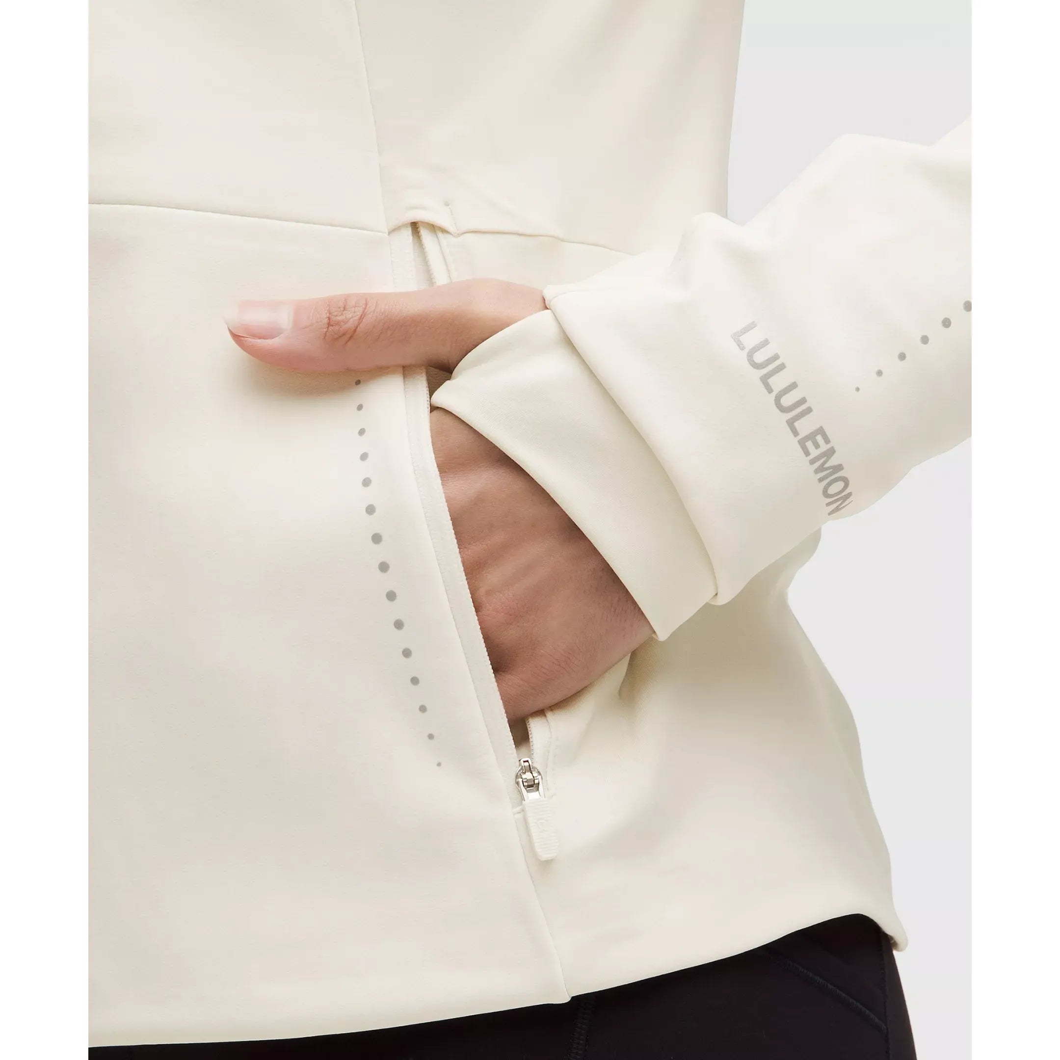 Lululemon Women's Cross Chill Performance Jacket in Light Ivory