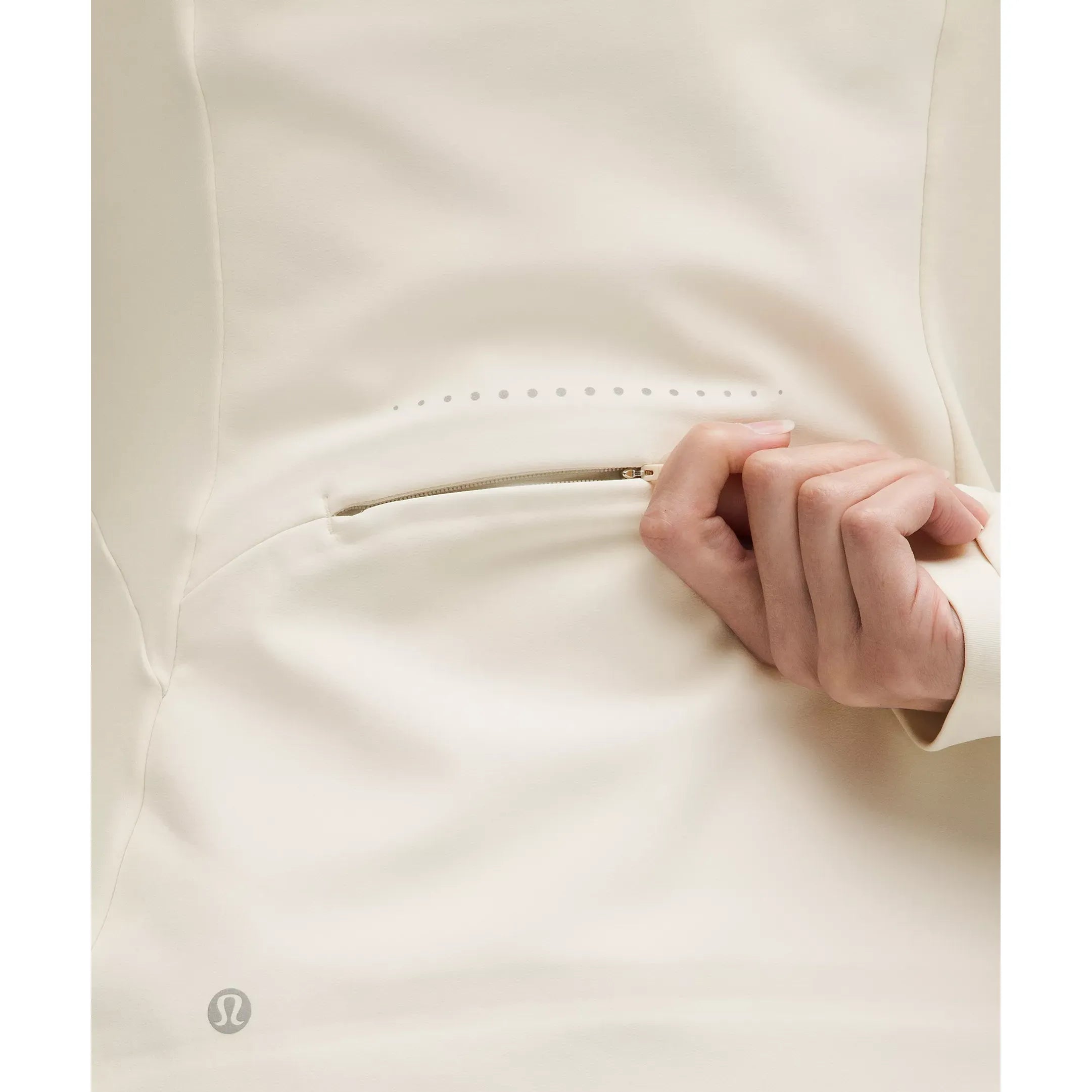 Lululemon Women's Cross Chill Performance Jacket in Light Ivory
