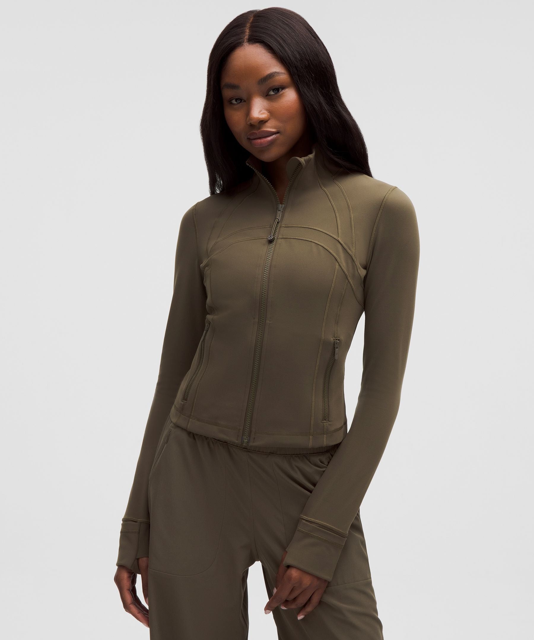 Lululemon Women's Define Cropped Jacket Nulu | Olive Brown