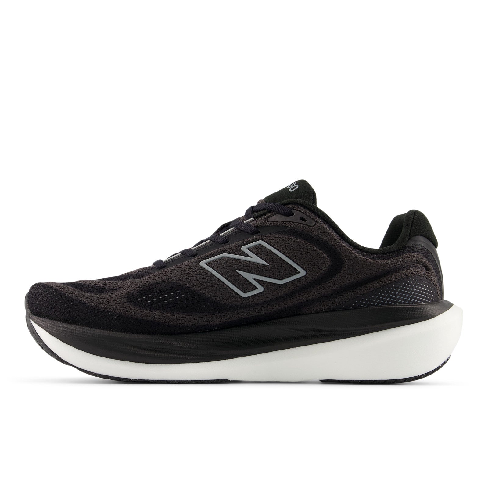 New Balance Men's 1080v15 in Black with Slate Grey and Faded Black