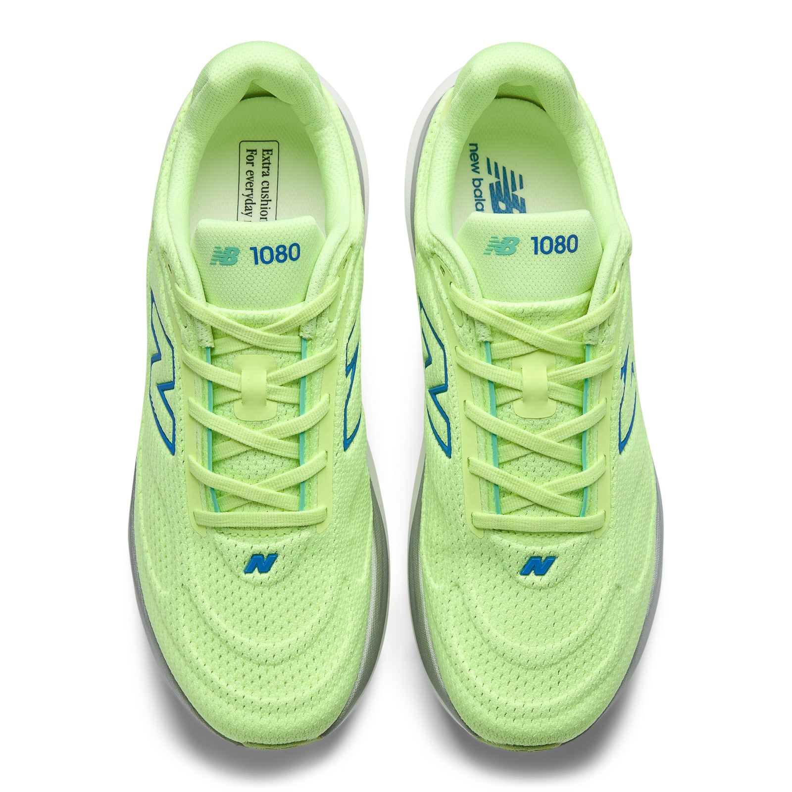 New Balance Men's 1080v15 in Afterglow with Blue Bird and Silver Metallic