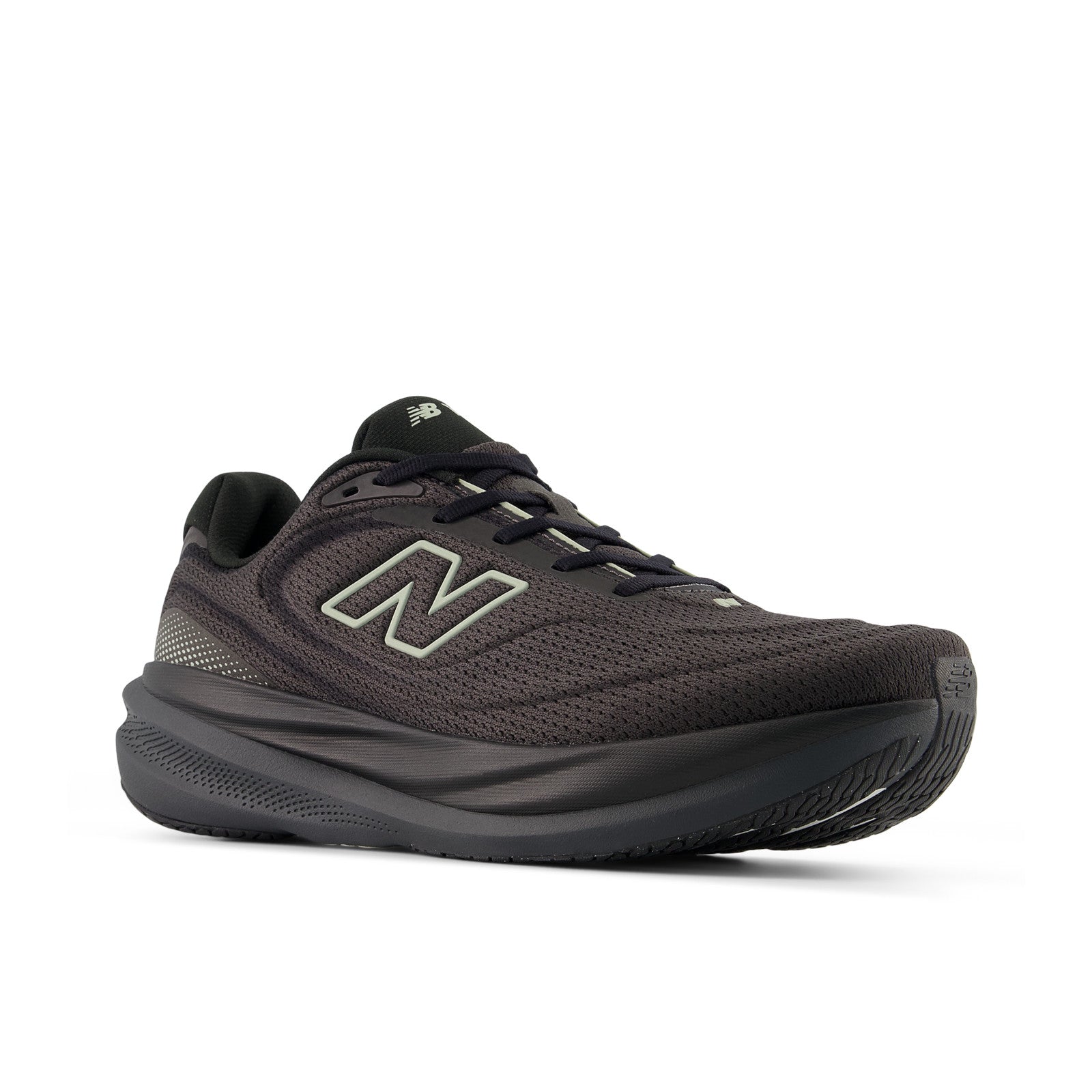 New Balance Men's 1080v15 in Black with Faded Black and Olivine