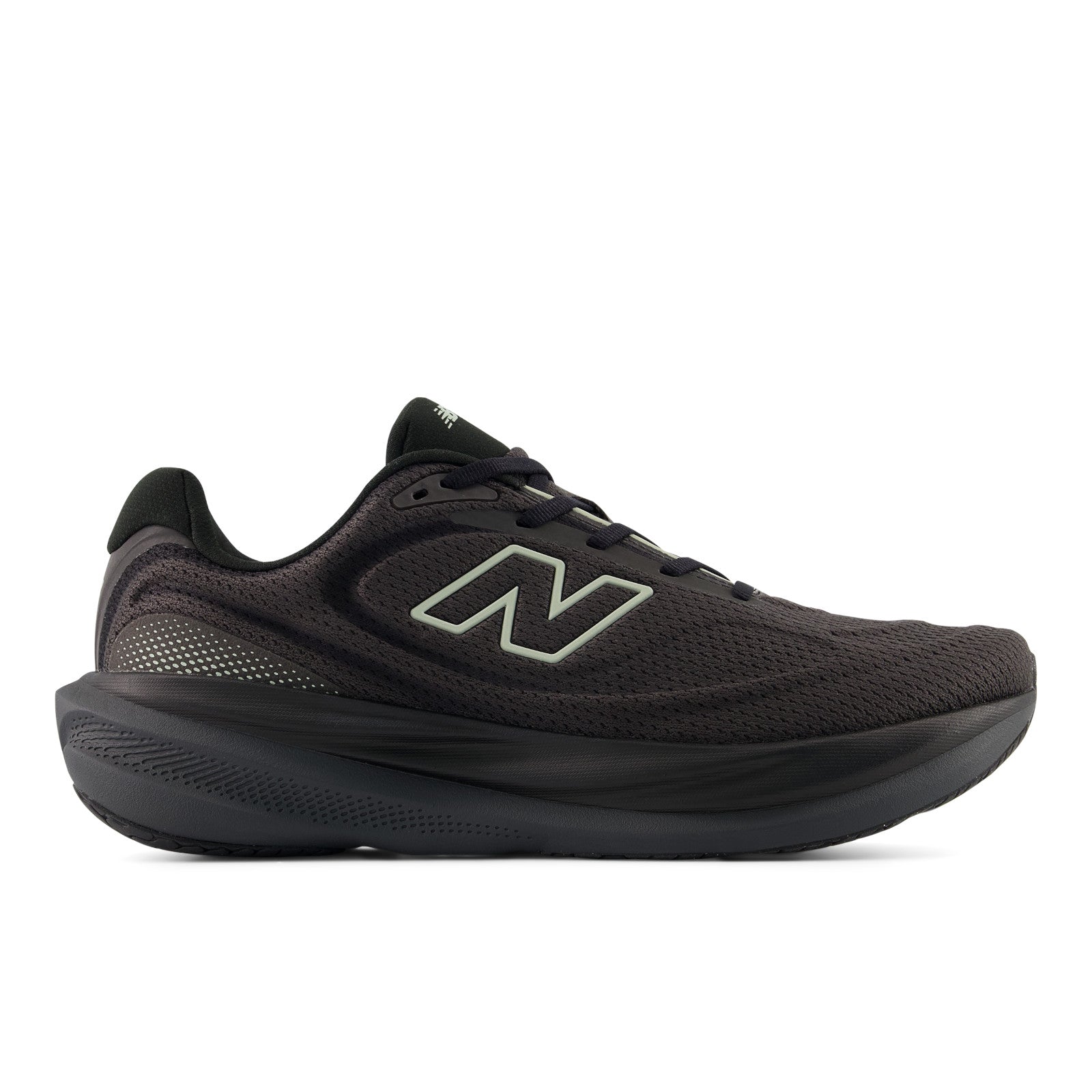 New Balance Men's 1080v15 in Black with Faded Black and Olivine