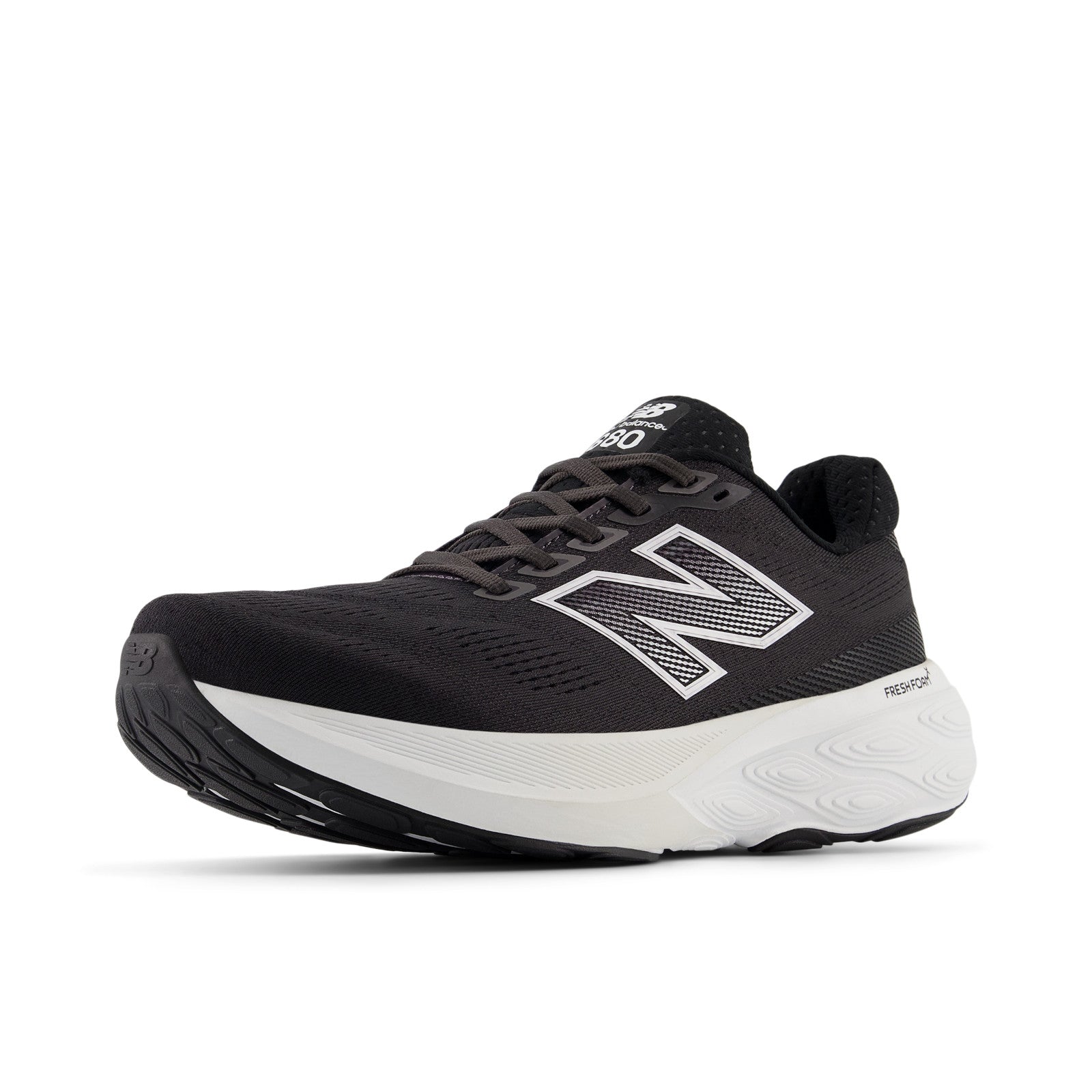 New Balance Men's Fresh Foam X 880v15 in Black with NB 103 White and Reflection