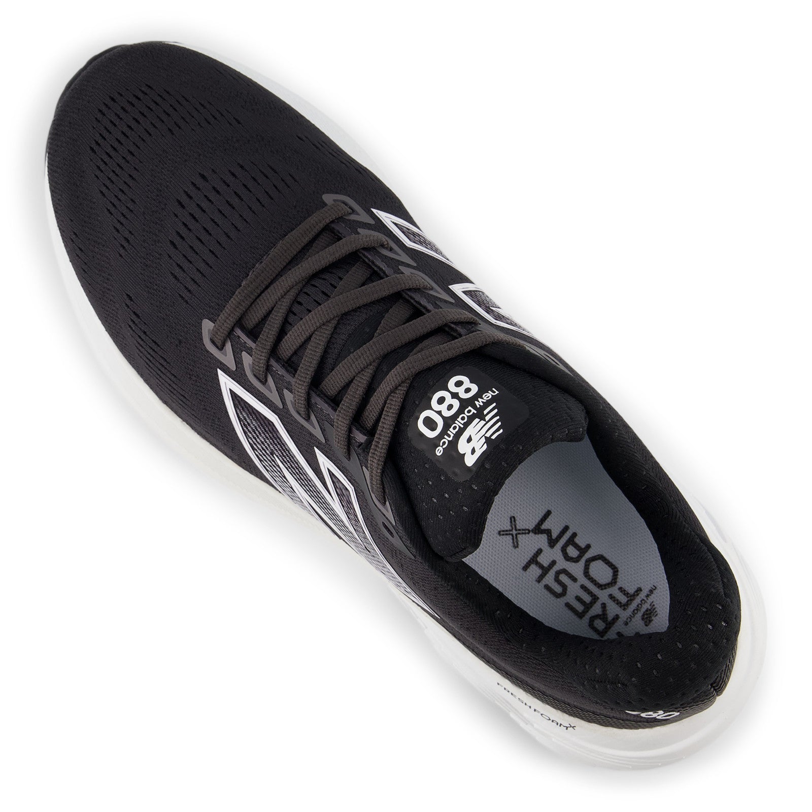 New Balance Men's Fresh Foam X 880v15 in Black with NB 103 White and Reflection
