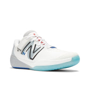 New Balance Men's FuelCell 996v5 Pickleball in White with Grey and Team Royal