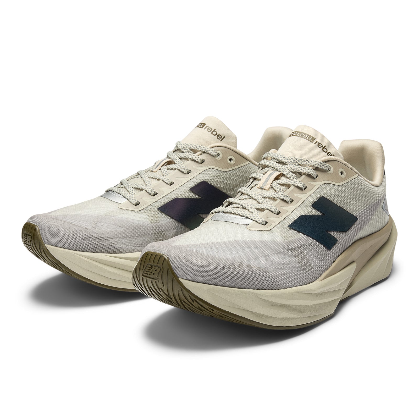 New Balance Men's FuelCell Rebel v5 | Shipyard with Arid Stone and Silver Metallic
