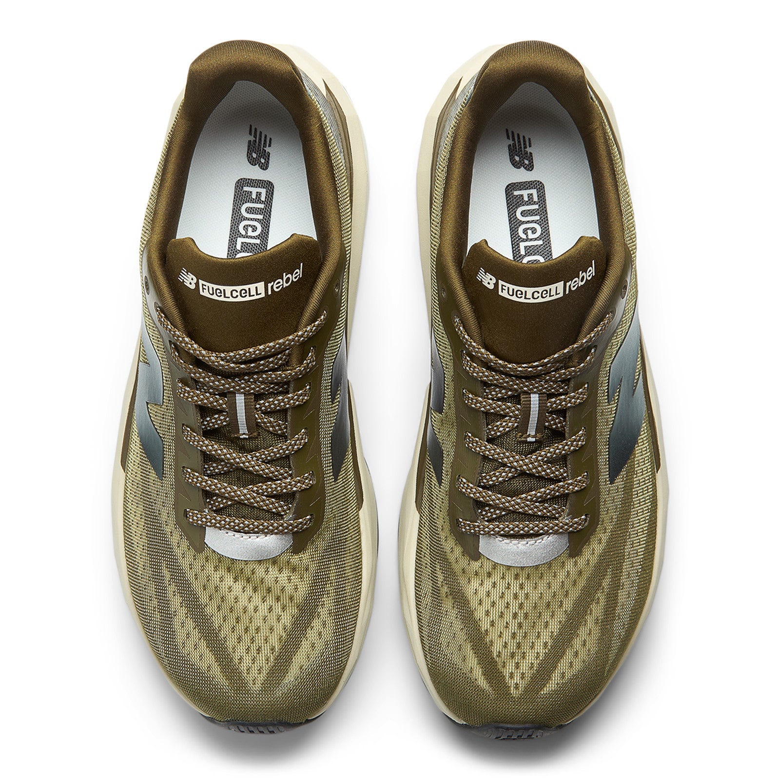 New Balance Men's FuelCell Rebel v5 in Woodland/Shipyard/Silver