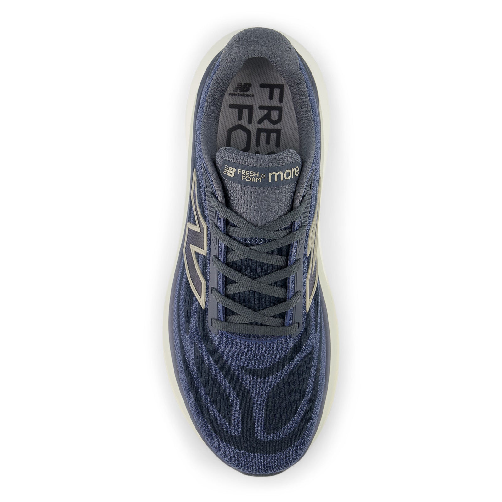 New Balance Men's Fresh Foam X More v6 in Graphite with Vintage Indigo and Shipyard