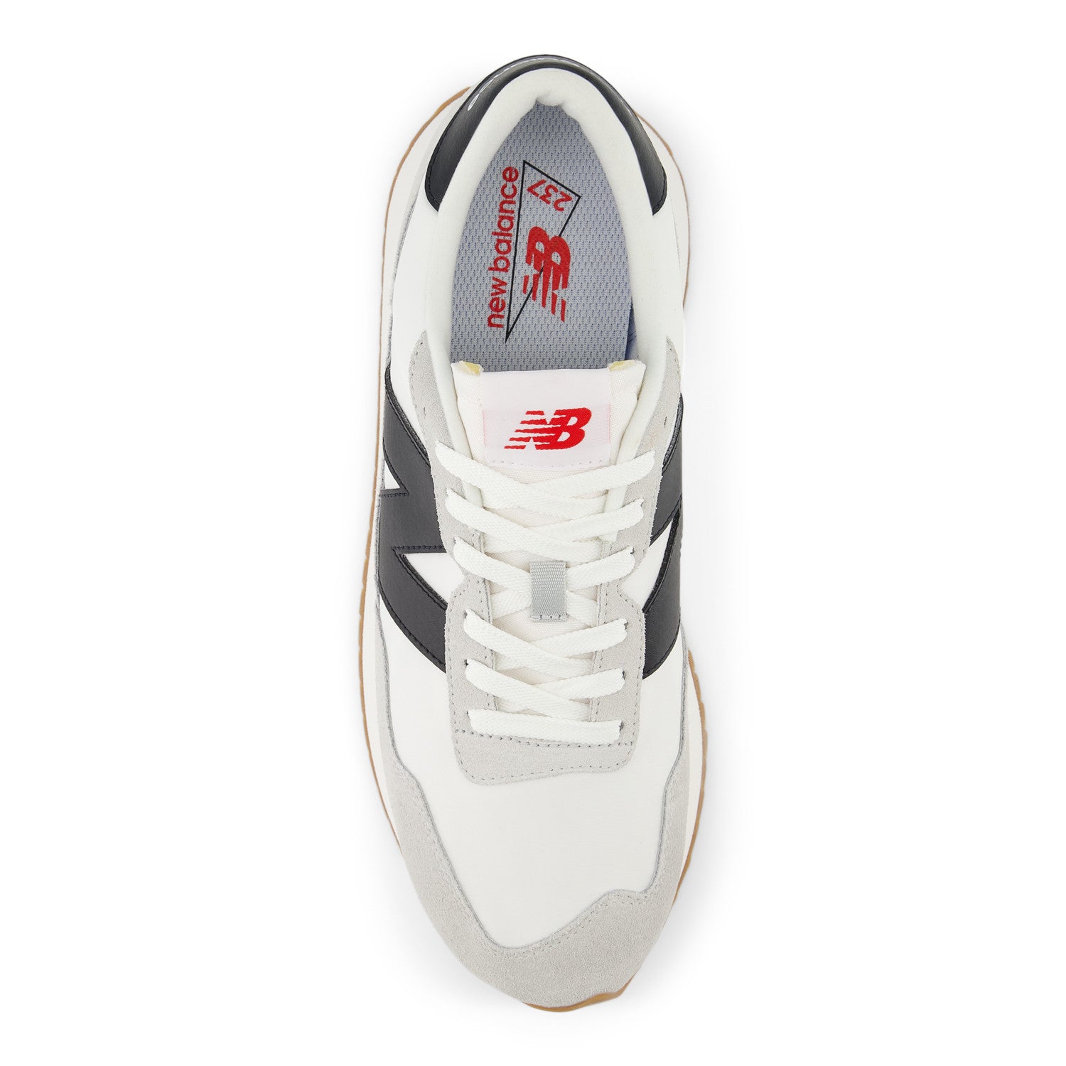 New Balance Men's 237 Shoes in White Grey  Men's Footwear