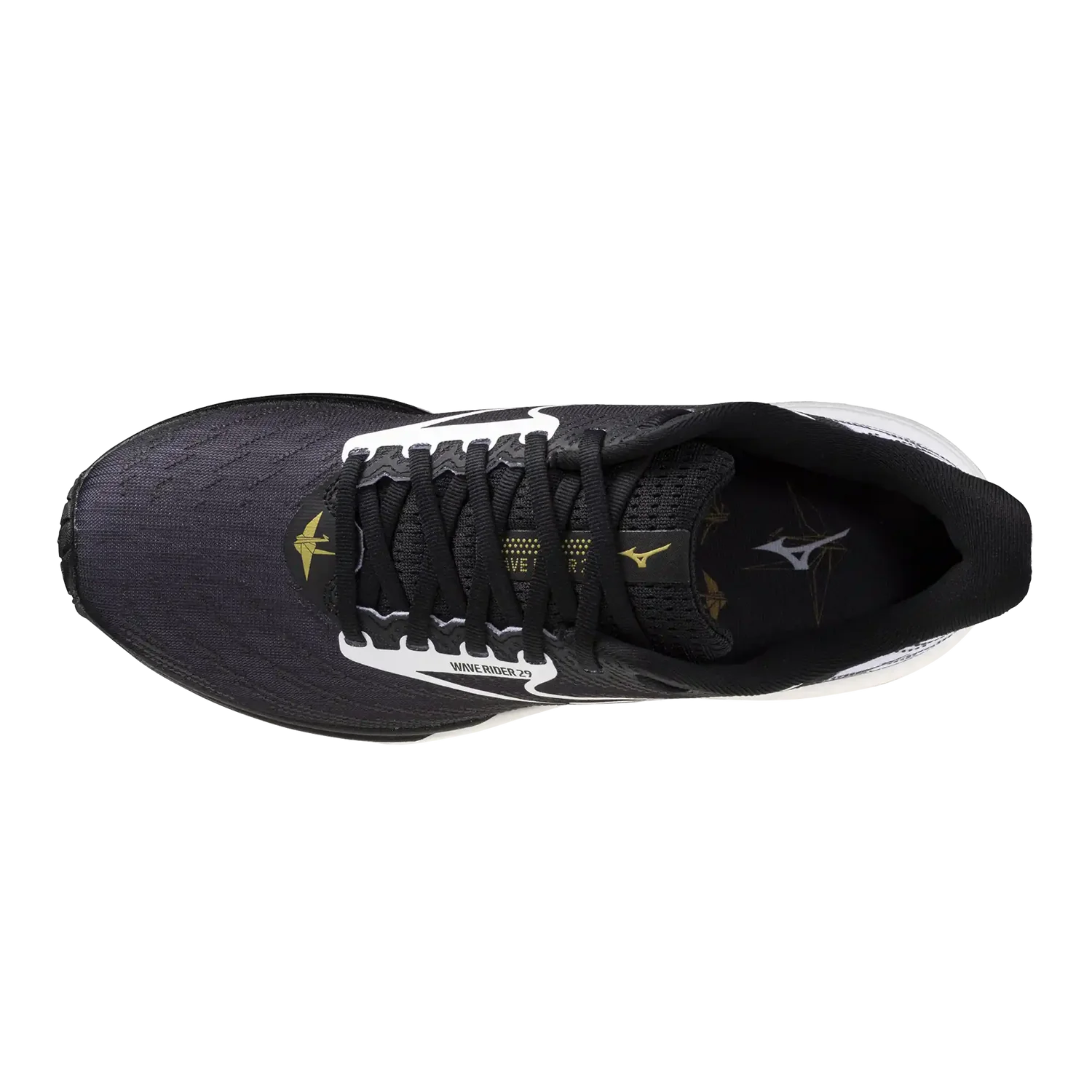 Mizuno Men’s Black and White Athletic Running Sneakers Mizuno Men main image 2