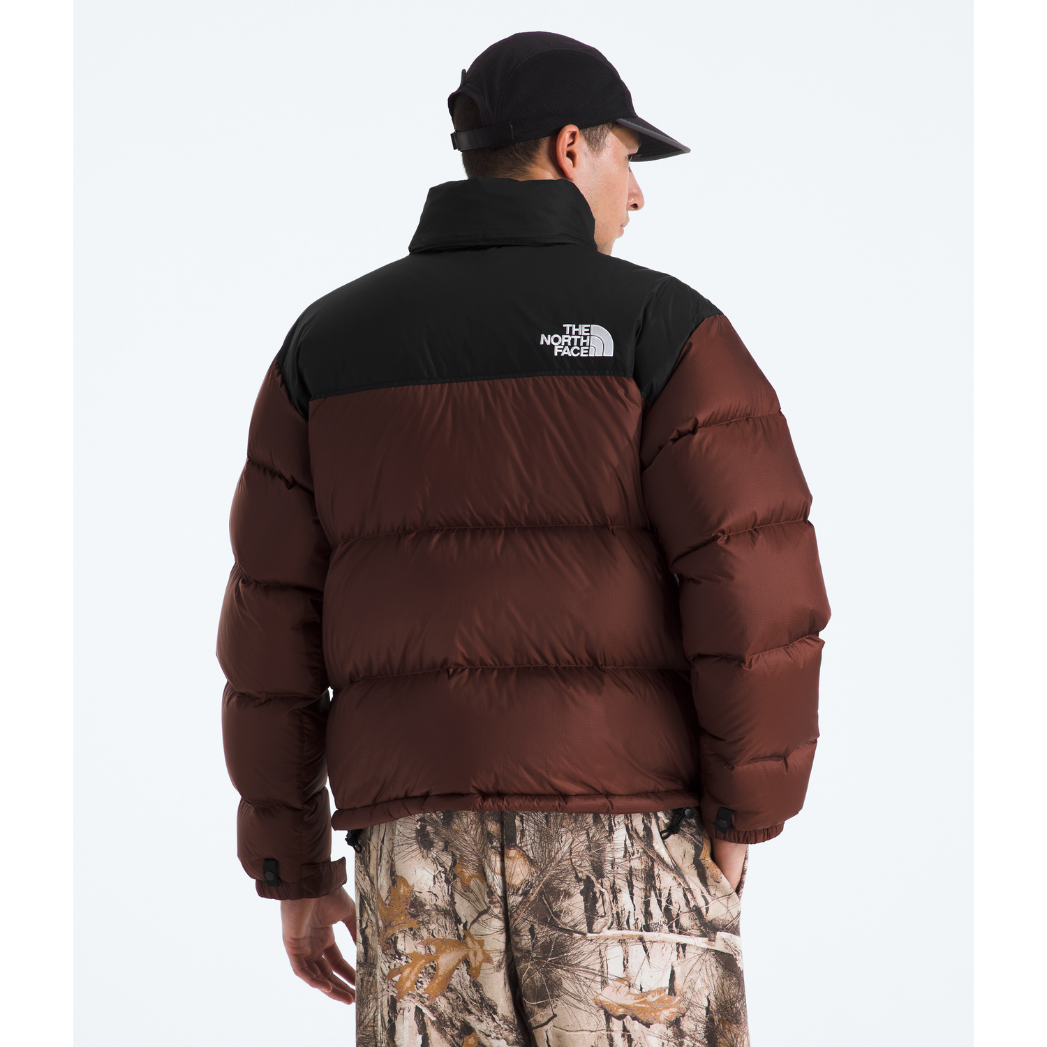The North Face Men's 1996 Retro Nuptse Jacket in Ember Soil/TNF Black