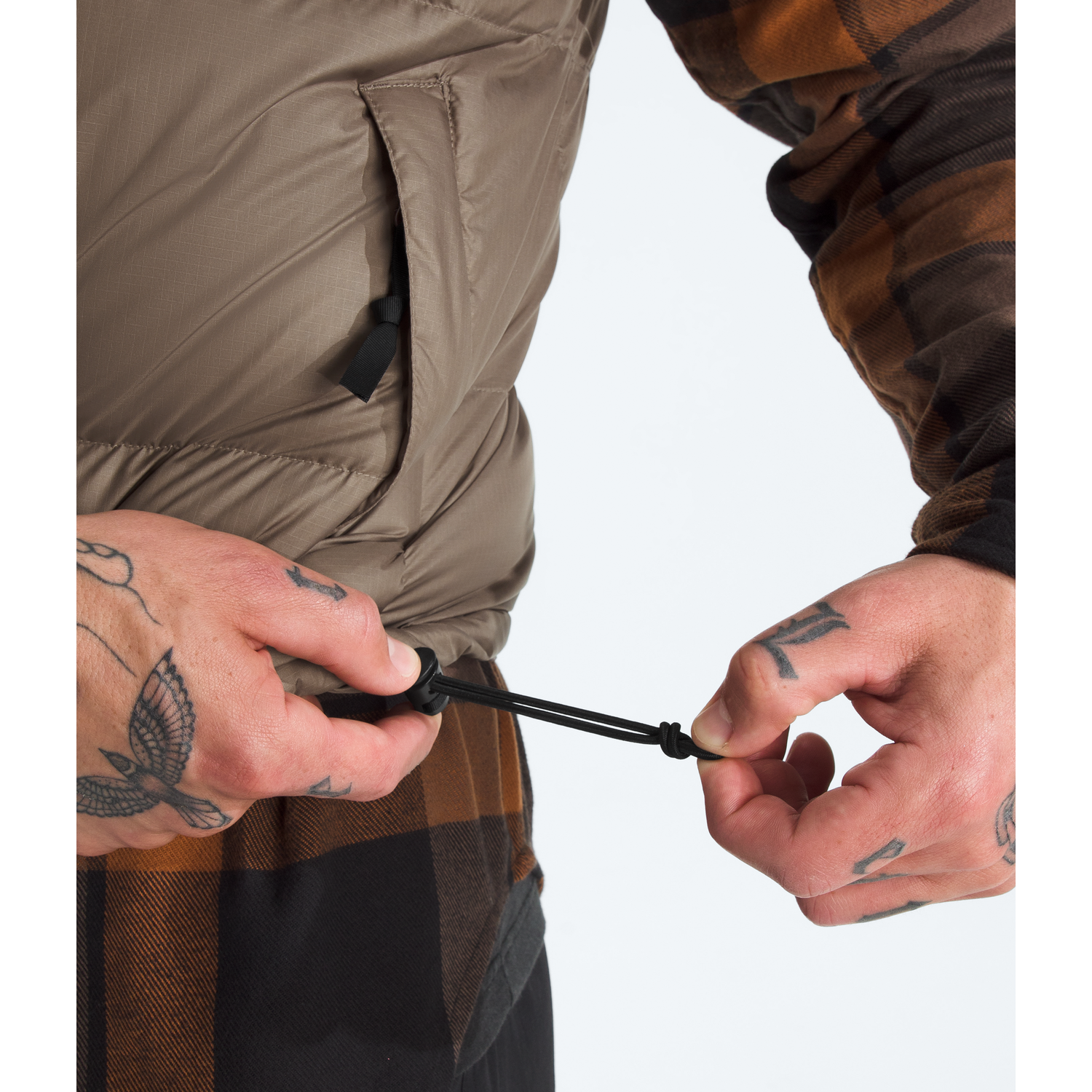 The North Face Men's 1996 Retro Nuptse Vest in Mocha Brown/TNF Black