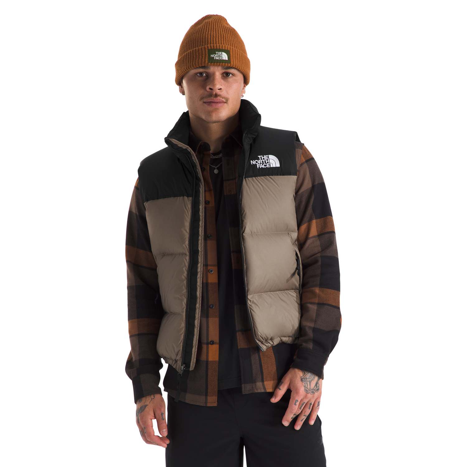 THE NORTH FACE ダウンベスト M ブラウン/ブラック THE NORTH FACE（ザ ノースフェイス） ノースフェイス レディース