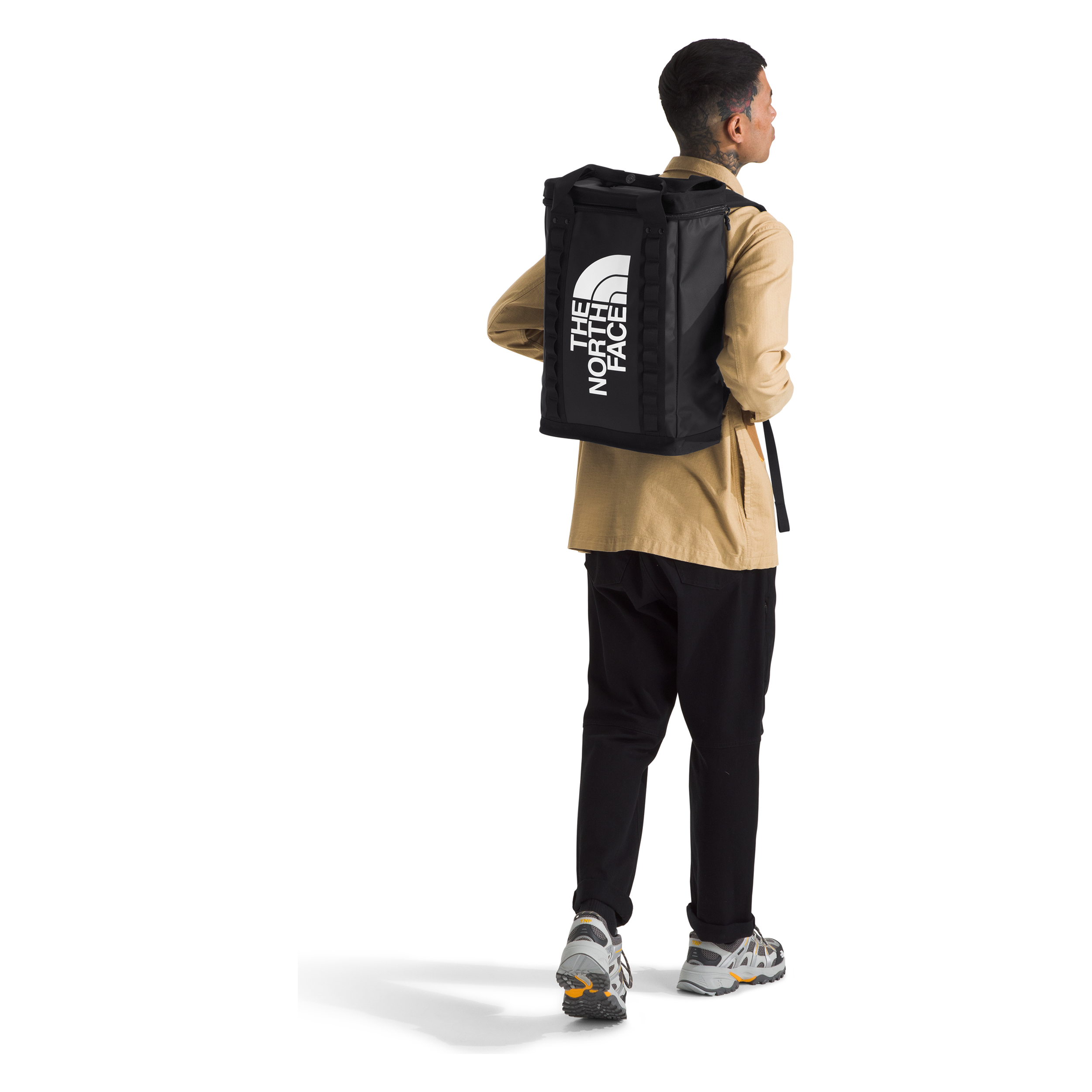 The North Face Explore Fusebox Daypack Large in Black White