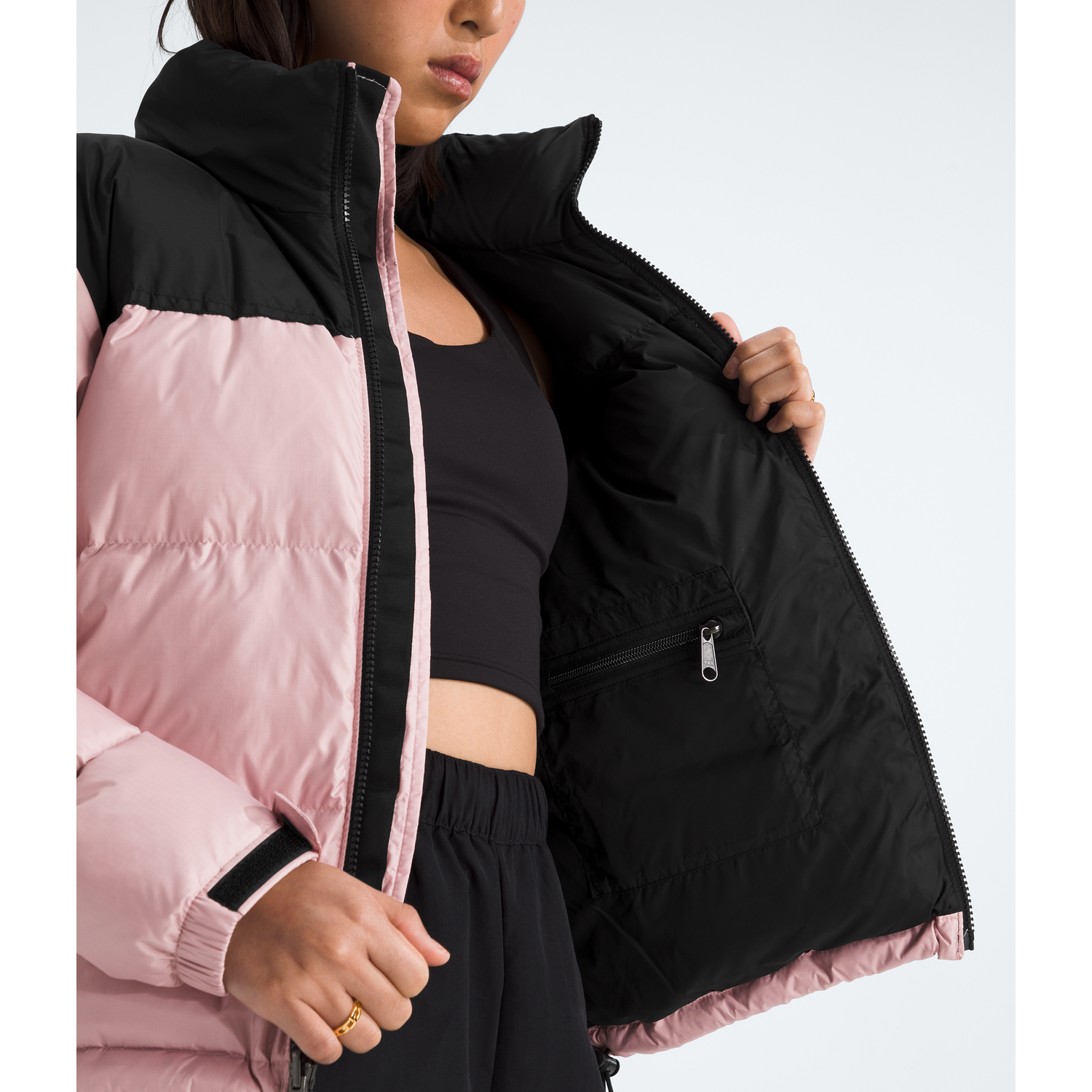 The North Face Women's 1996 Retro Nuptse Jacket in Metal Pink/TNF
