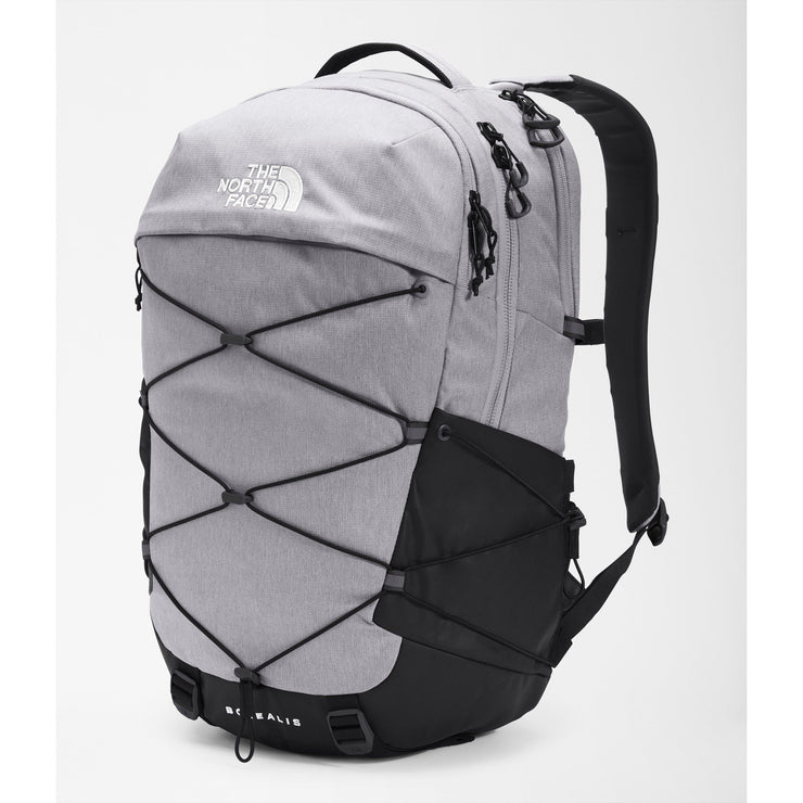 The North Face Borealis Backpack in Meld Grey Dark Heather/TNF Black