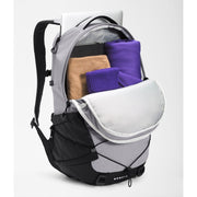 The North Face Borealis Backpack in Meld Grey Dark Heather/TNF Black