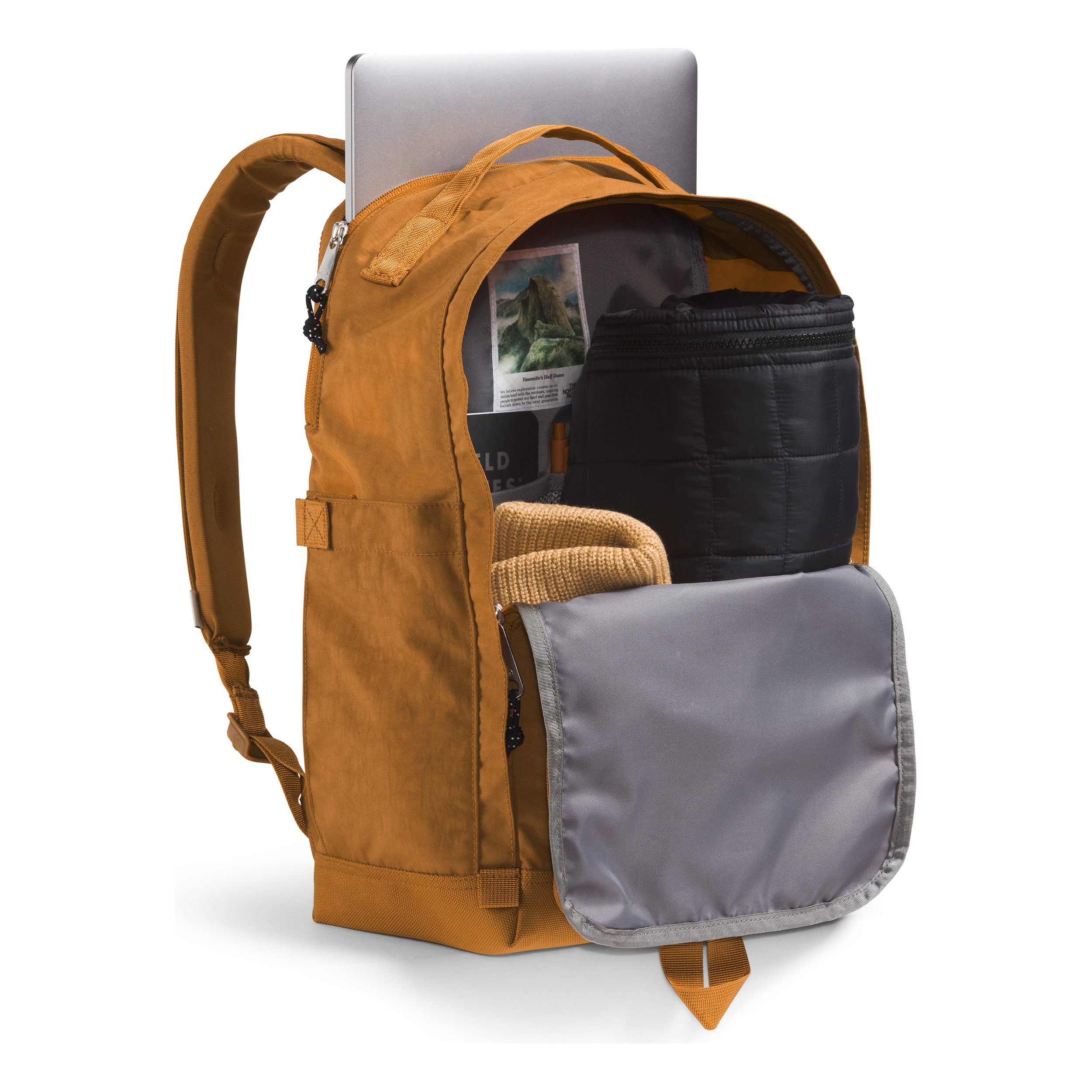 The North Face Berkeley Daypack in Timber Tan Black  Accessories