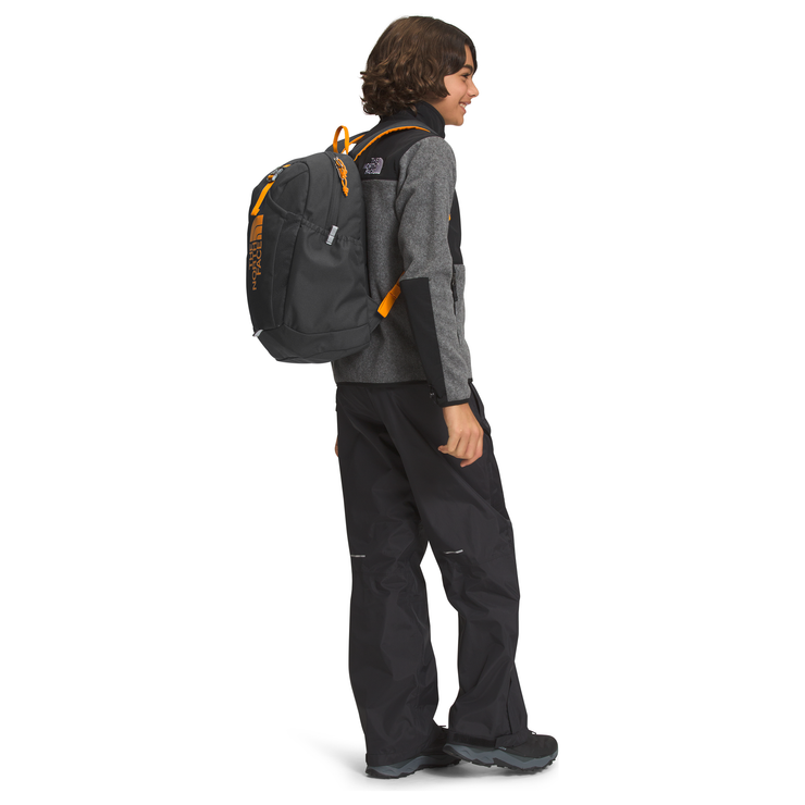 The North Face Youth Mini Recon Backpack in Asphalt Grey Cone Orange  Accessories