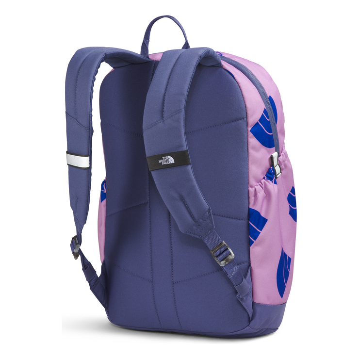 The North Face Youth Mini Recon Backpack in Lupine Next Gen Logo Print Cave Blue White