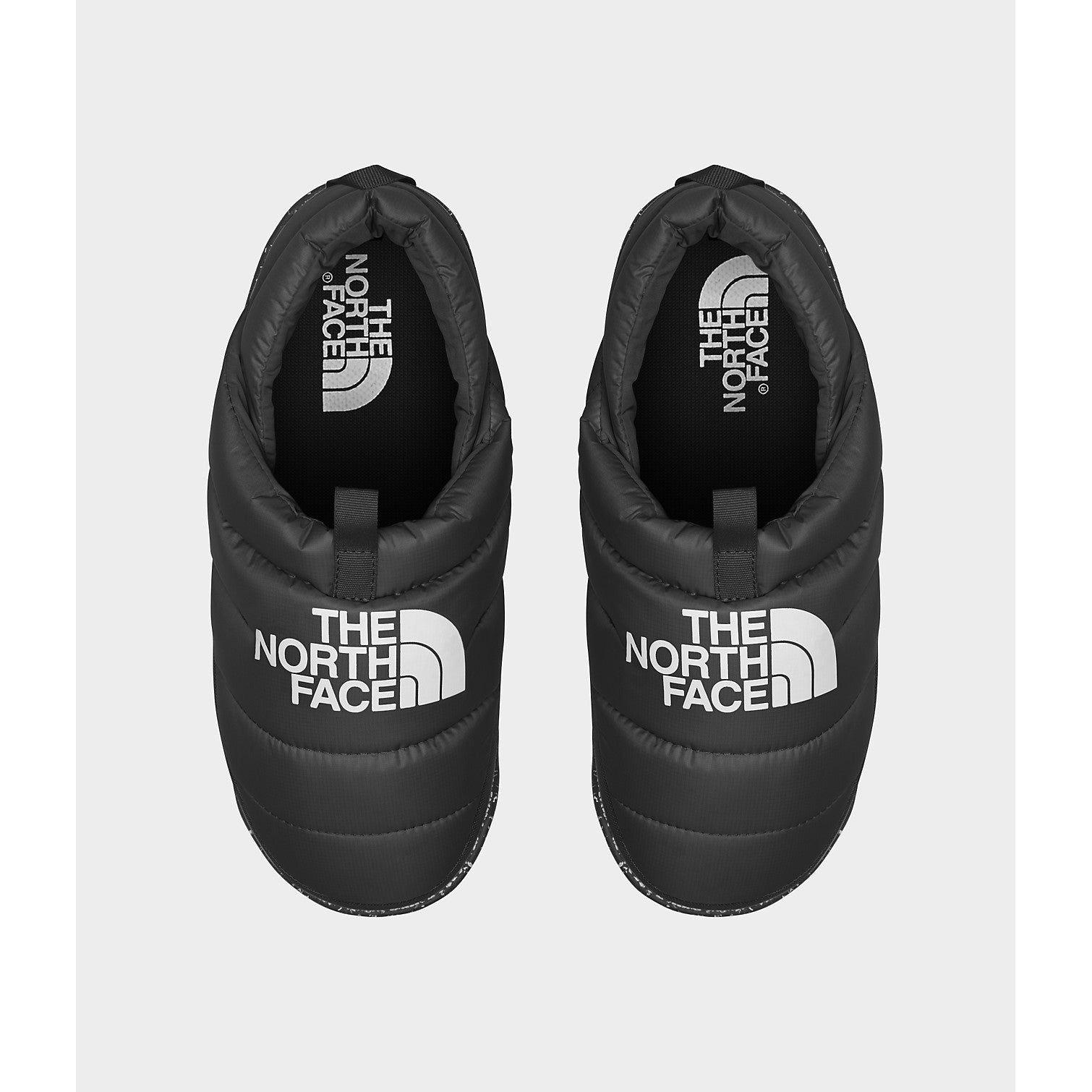 The North Face Men’s Nuptse Mule in Black White  Footwear