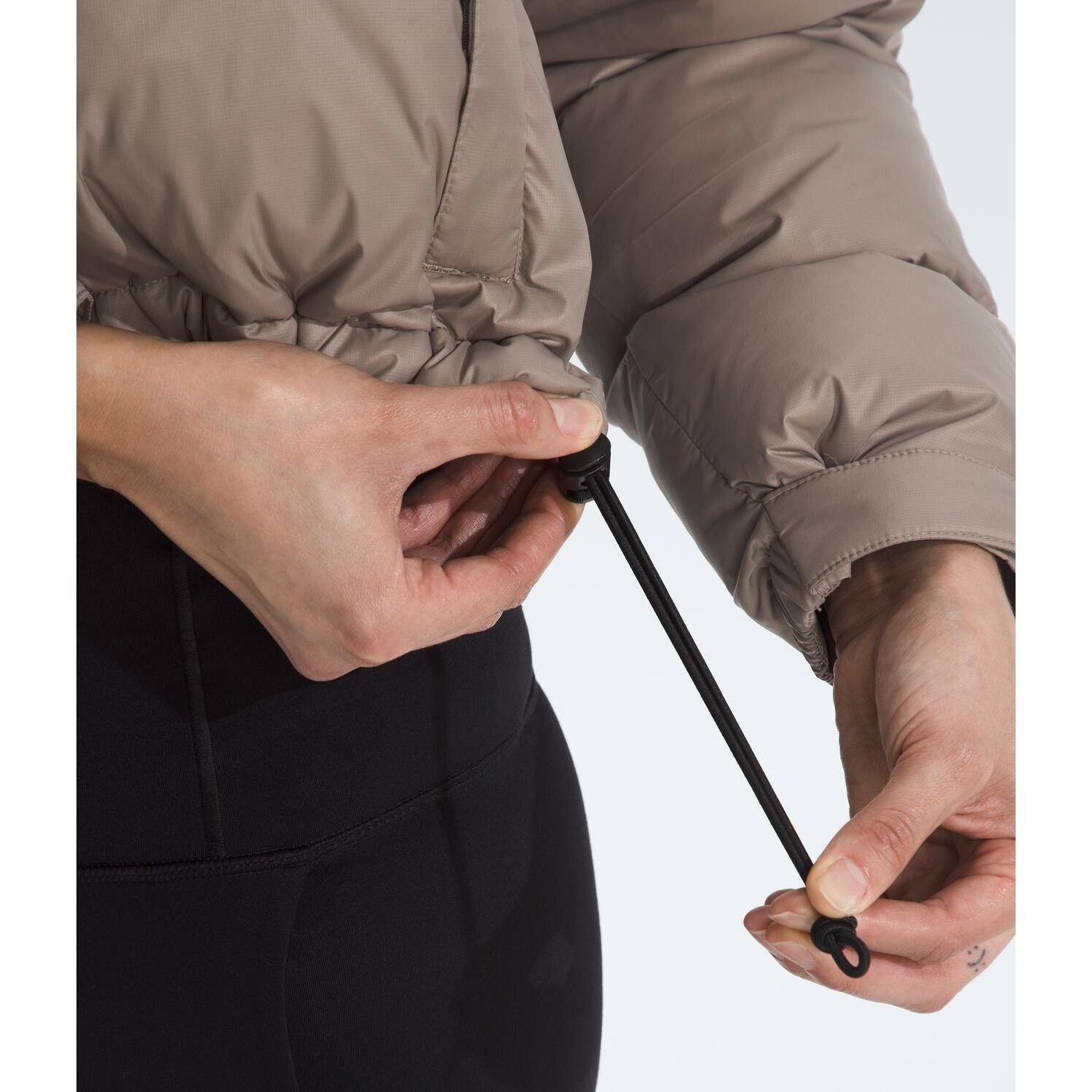 The North Face Women's Nuptse Short Jacket in Mocha Brown
