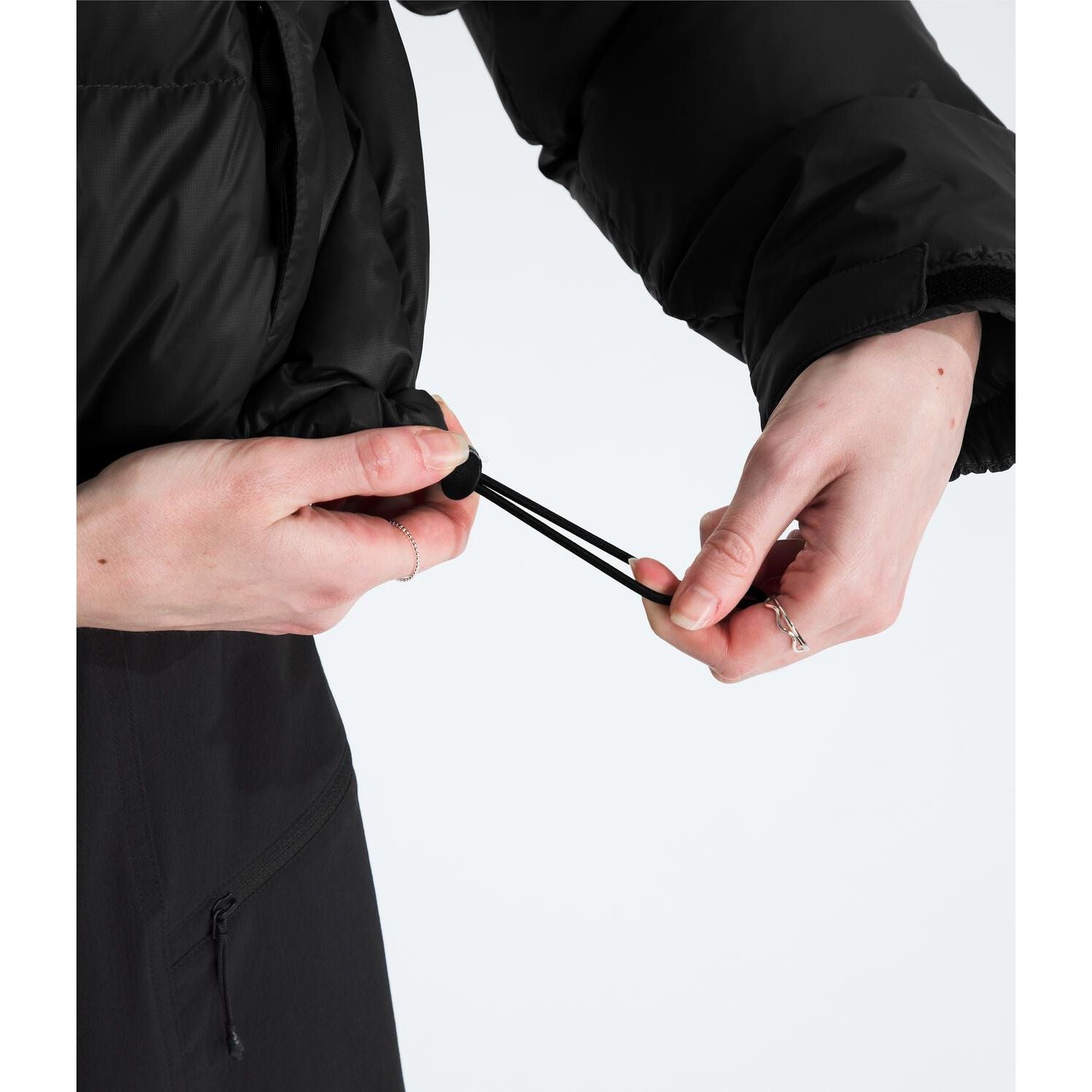 The North Face Women's Nuptse Short Jacket in TNF Black/TNF Black/Recycled Down