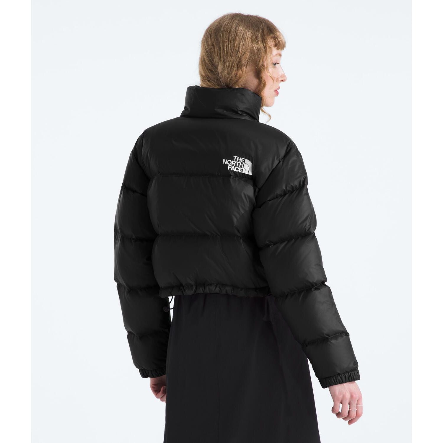 The North Face Women's Nuptse Short Jacket in TNF Black/TNF Black/Recycled Down