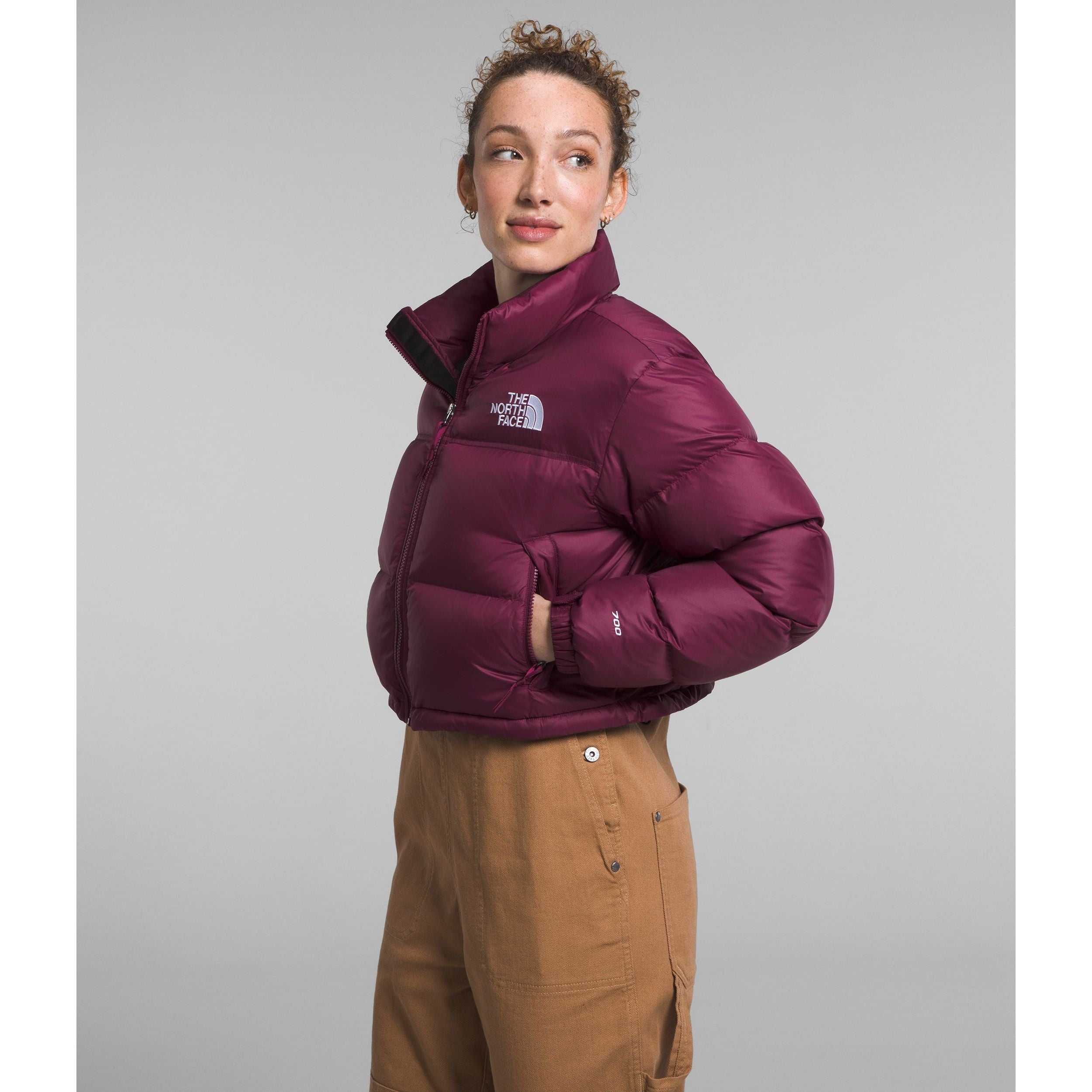 The North Face Women's Nuptse Short Jacket in Boysenberry  Coats & Jackets