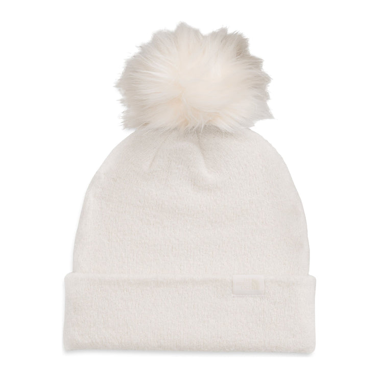 The North Face City Plush Pom Beanie in Gardenia White  Hats