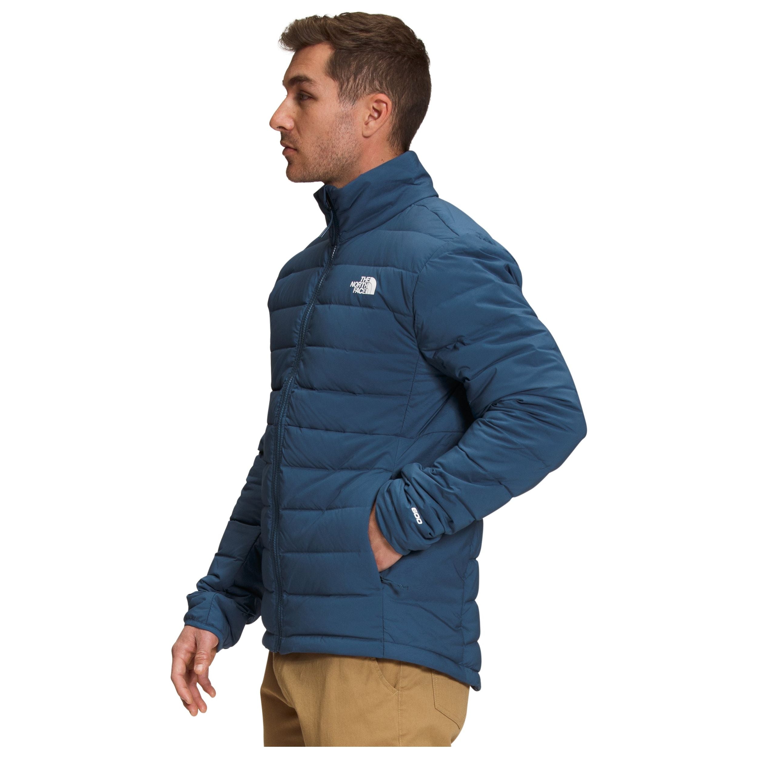 The North Face Men's Belleview Stretch Down Hoodie Jacket in Shady Blue  Coats & Jackets