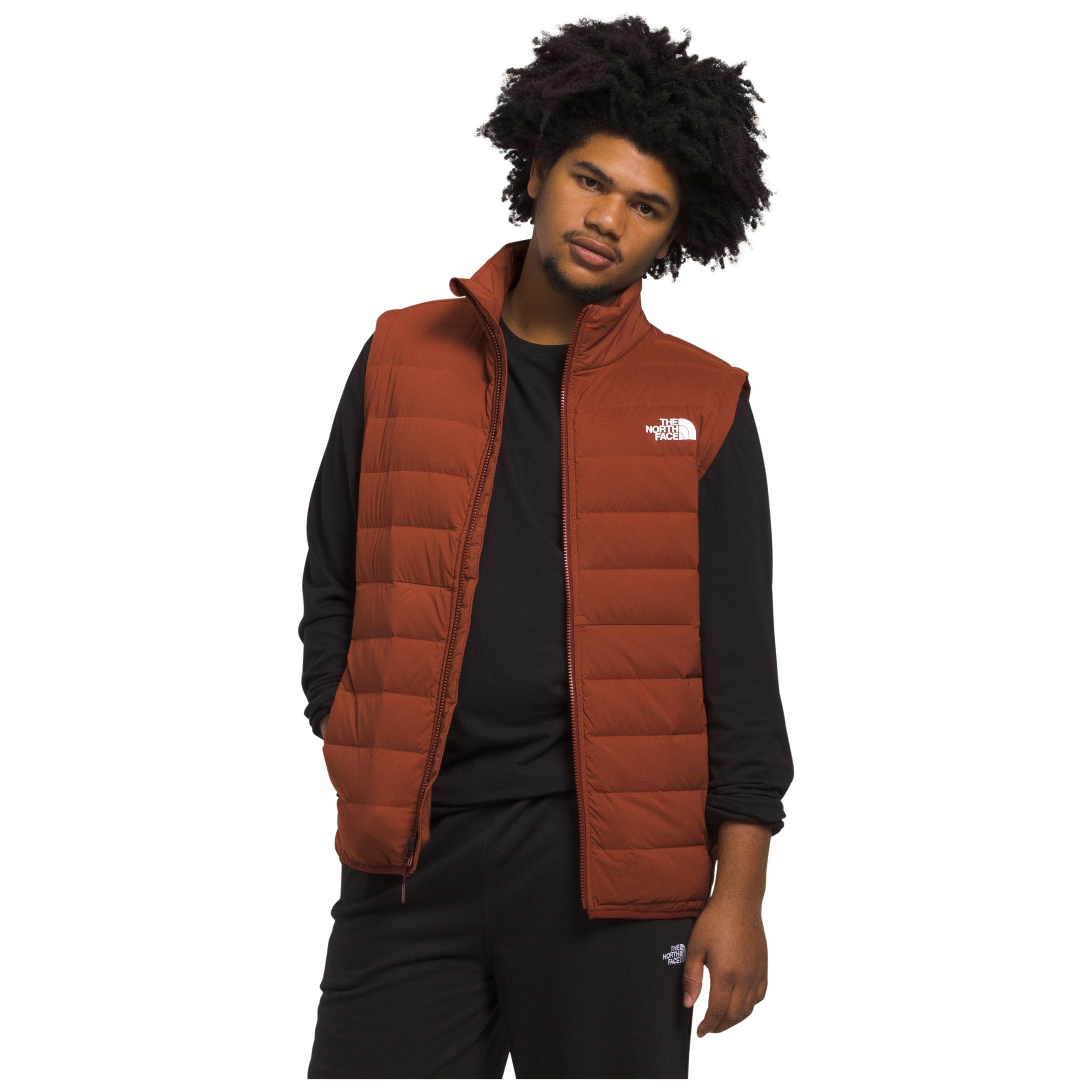 The North Face Men s Belleview Stretch Down Vest in Brandy Brown