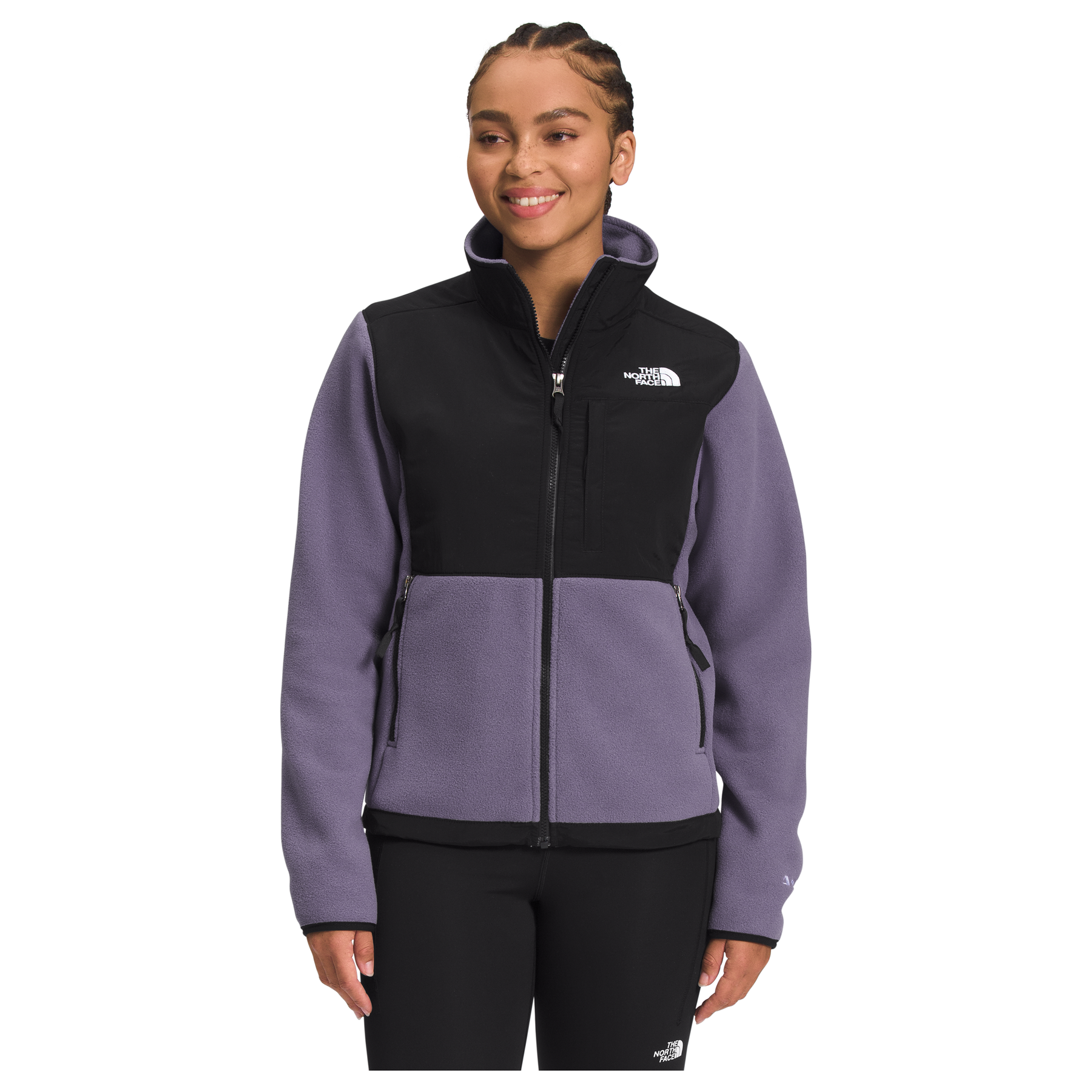 The North Face Women s Denali Jacket in Fawn Grey TNF Black