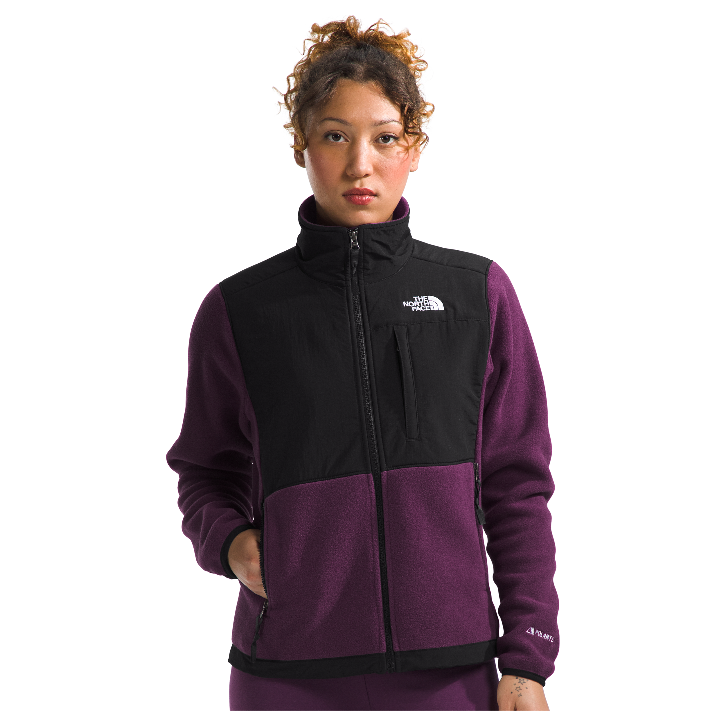 North face purple and black jacket sales