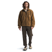 The North Face Men's Extreme Pile Pullover in TNF Black/Utility Brown