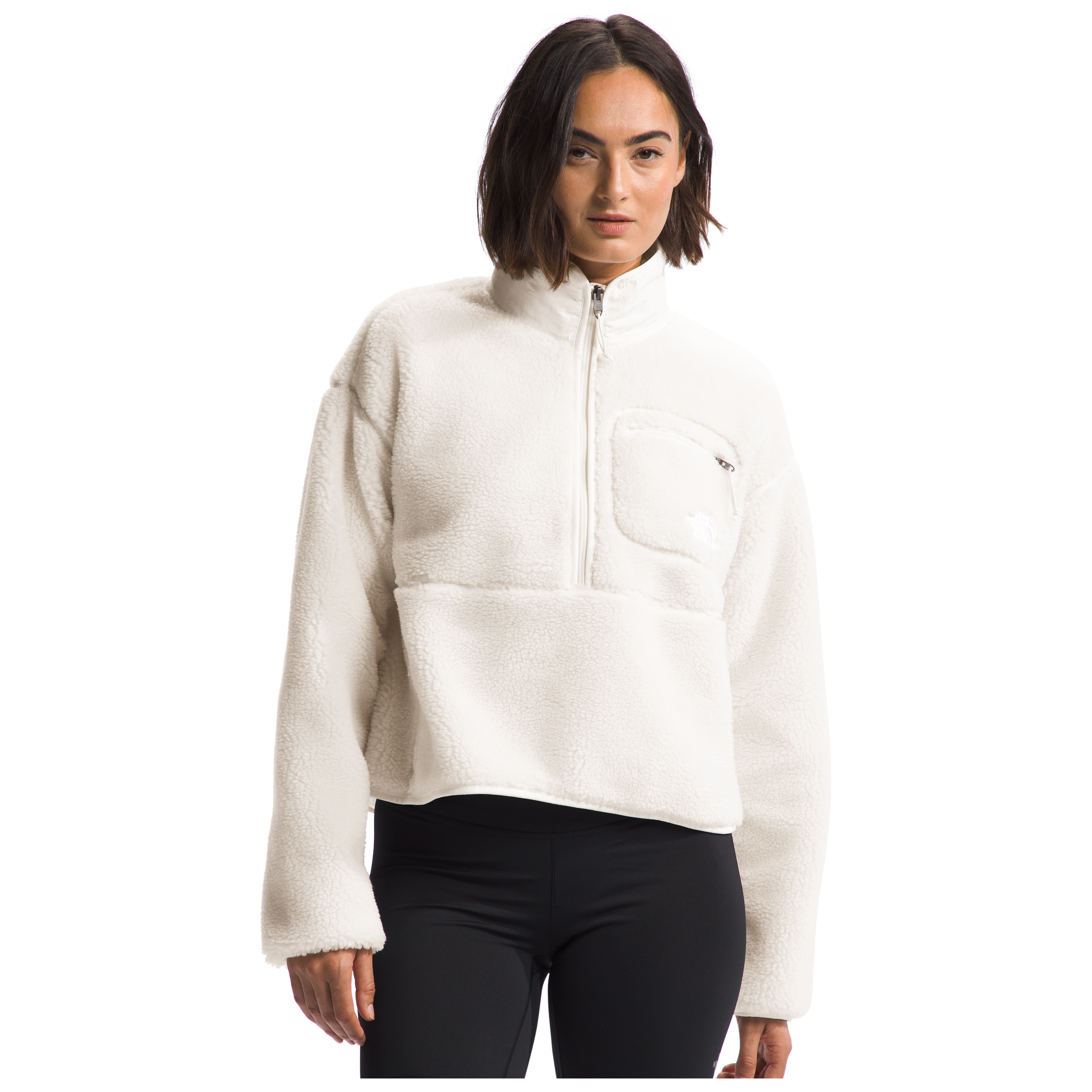 The North Face Women's Extreme Pile Pullover in White Dune  Women's Apparel