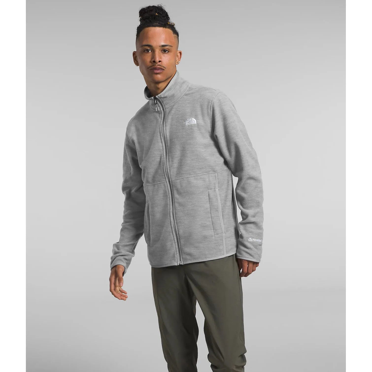 The North Face Men’s Alpine Polartec® 100 Jacket in TNF Medium Grey Heather  Men's Apparel