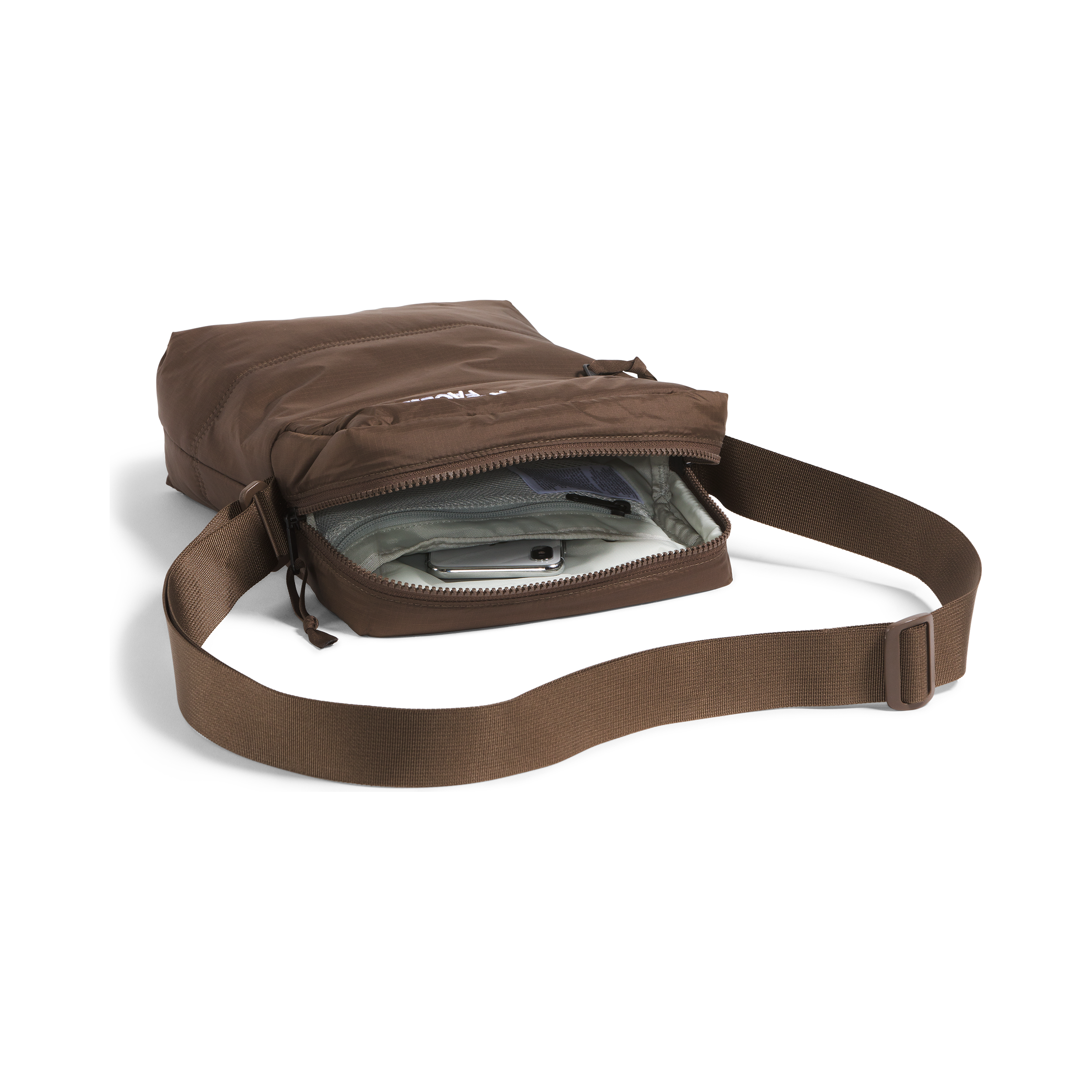 The North Face Nuptse Crossbody in Smokey Brown  Accessories