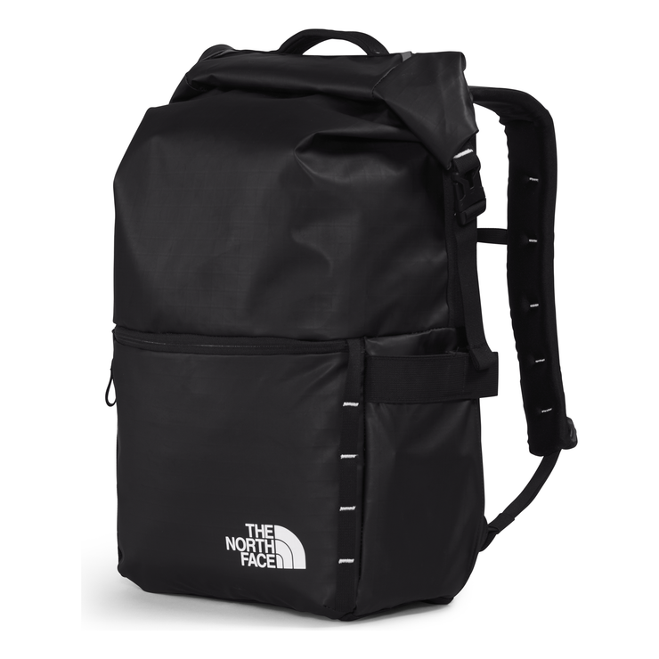 The North Face Base Camp Voyager Roll Top in Black White