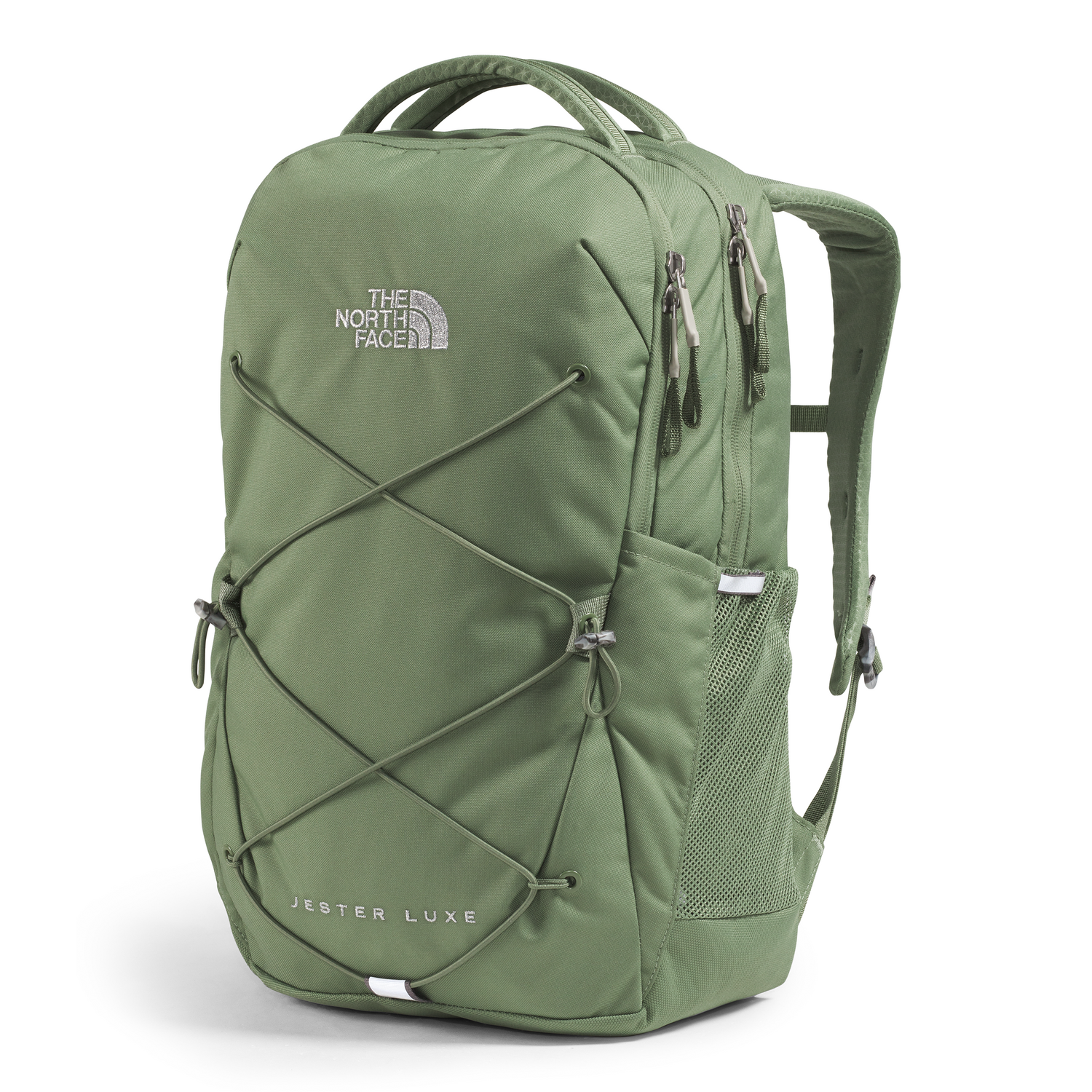 The North Face Women's Jester Luxe Backpack, Bark Mist/Silver Metallic