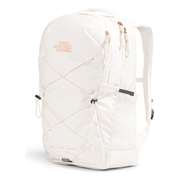 The North Face Women's Jester Luxe Backpack in Gardenia White/Burnt Coral Metallic  Accessories
