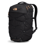 The North Face Women's Borealis Mini Backpack Luxe in Black Burnt Coral Metallic