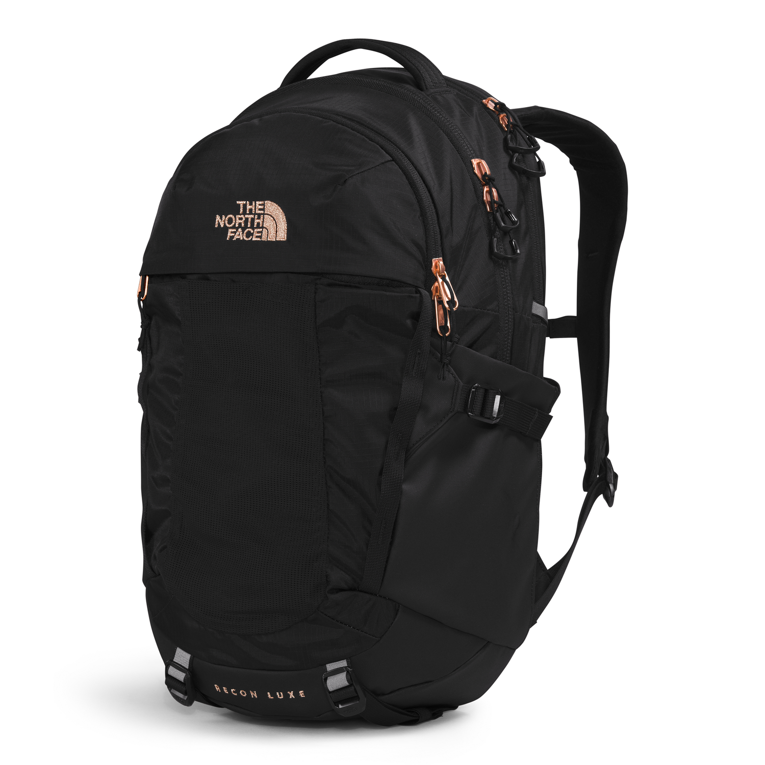 Women's The North Face Recon Luxe Backpack TNF Black / Burnt Coral