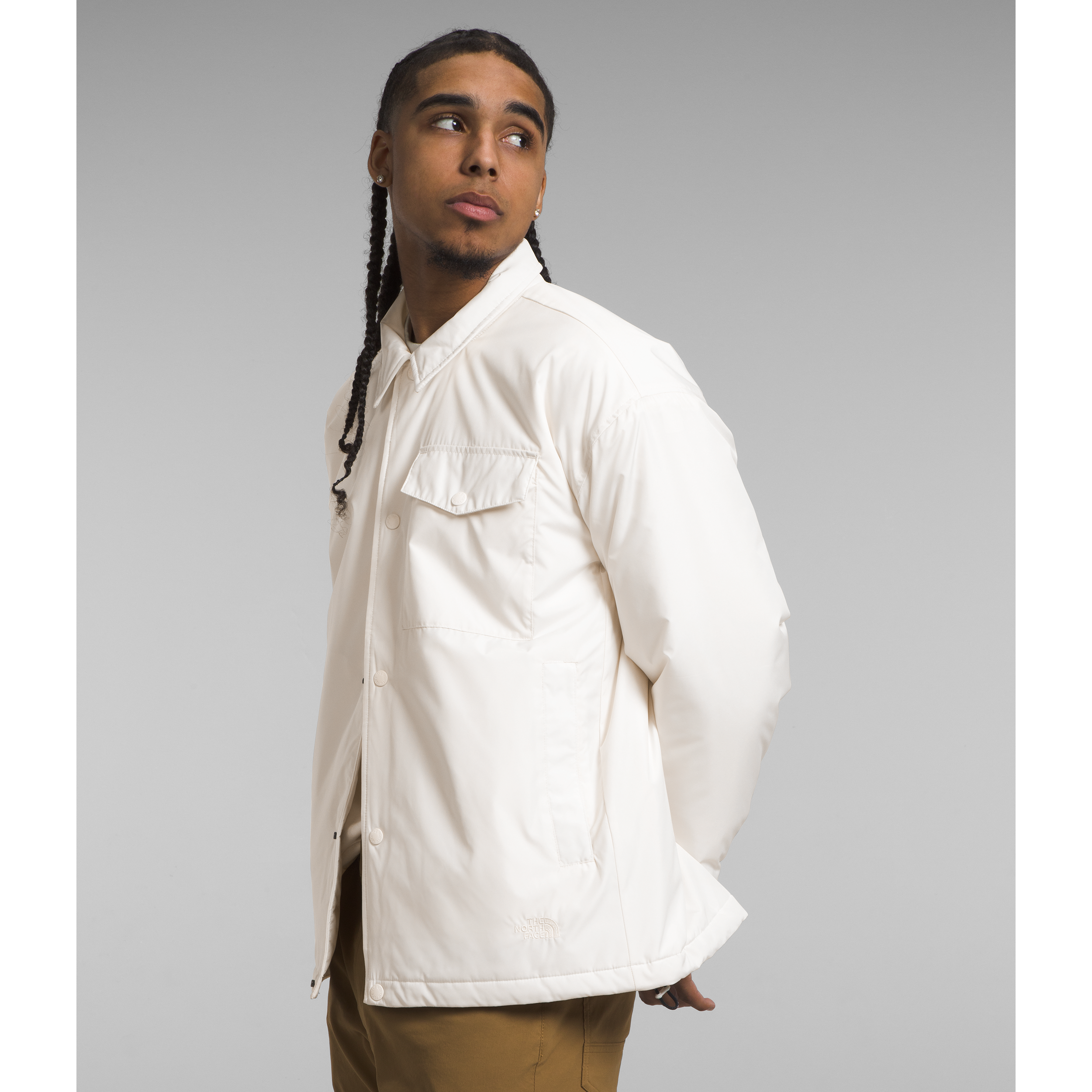 The North Face Men's Stuffed Coaches Jacket in Gardenia White  Coats & Jackets