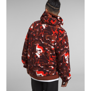The North Face Men's Campshire Fleece Hoodie in Fiery Red Digital Half Dome Print  Men's Apparel