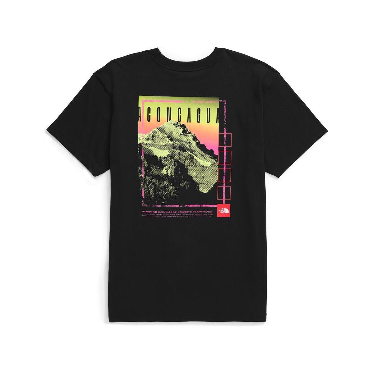 The North Face Men’s Short-Sleeve TNF Red Box Aconcagua Heavyweight Tee-Footprint USA